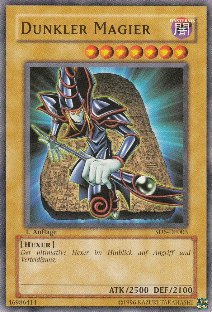 Dunkler Magier - SD6-DE003 - Common - Deutsch - 1. Auflage - Structure Deck: Warrior's Triumph - Yugioh