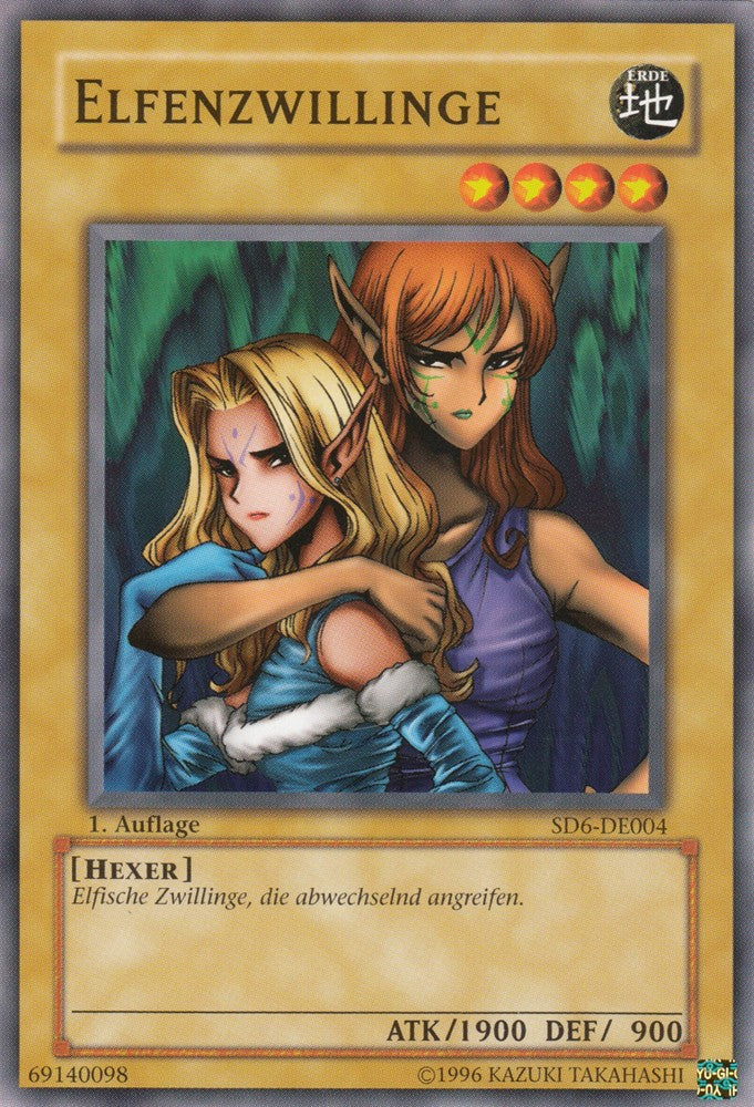 Elfenzwillinge - SD6-DE004 - Common - Deutsch - 1. Auflage - Structure Deck: Warrior's Triumph - Yugioh