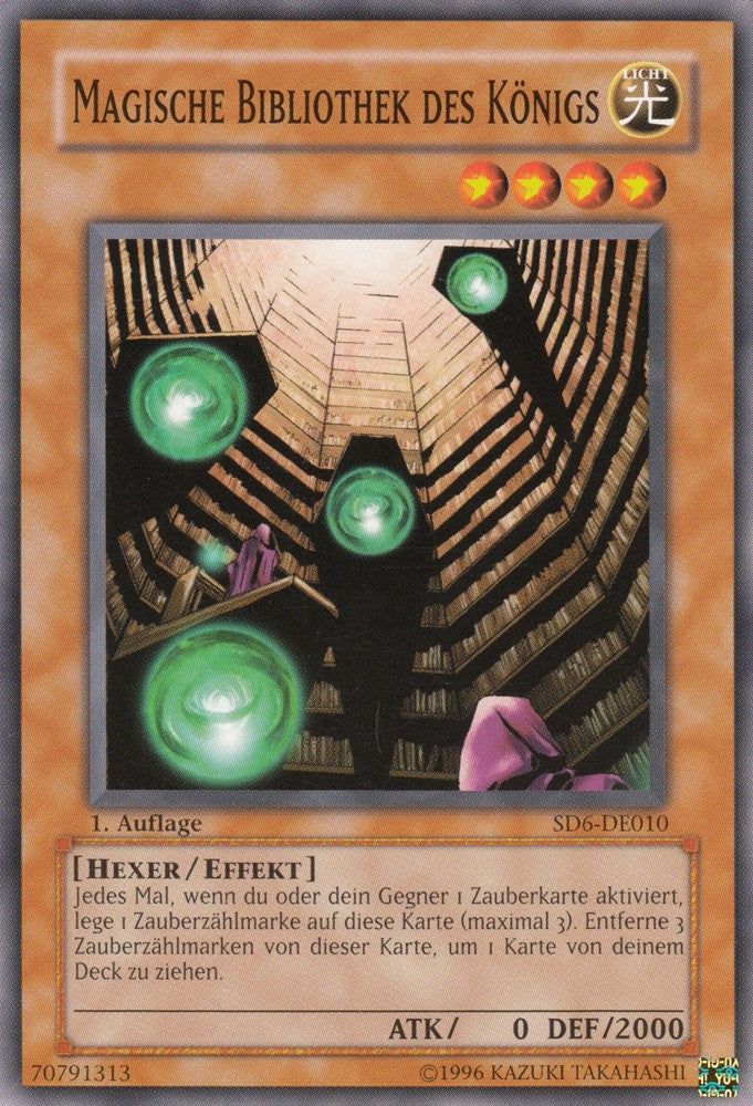Magische Bibliothek des Königs - SD6-DE010 - Common - Deutsch - 1. Auflage - Structure Deck: Warrior's Triumph - Yugioh