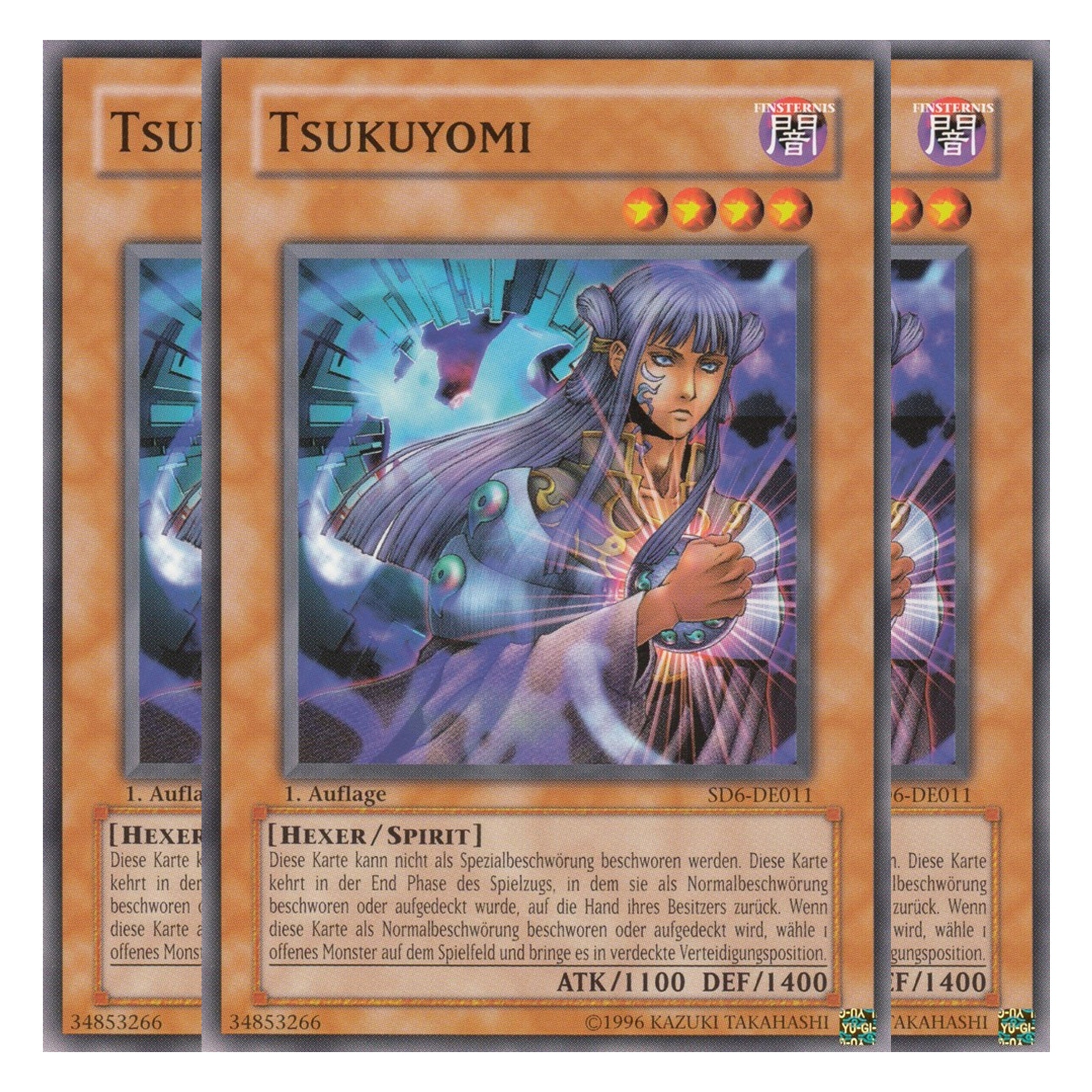 Tsukuyomi - SD6-DE011 - Common - Deutsch - 1. Auflage - Structure Deck: Spellcaster's Judgment - Playset (3 Kopien)