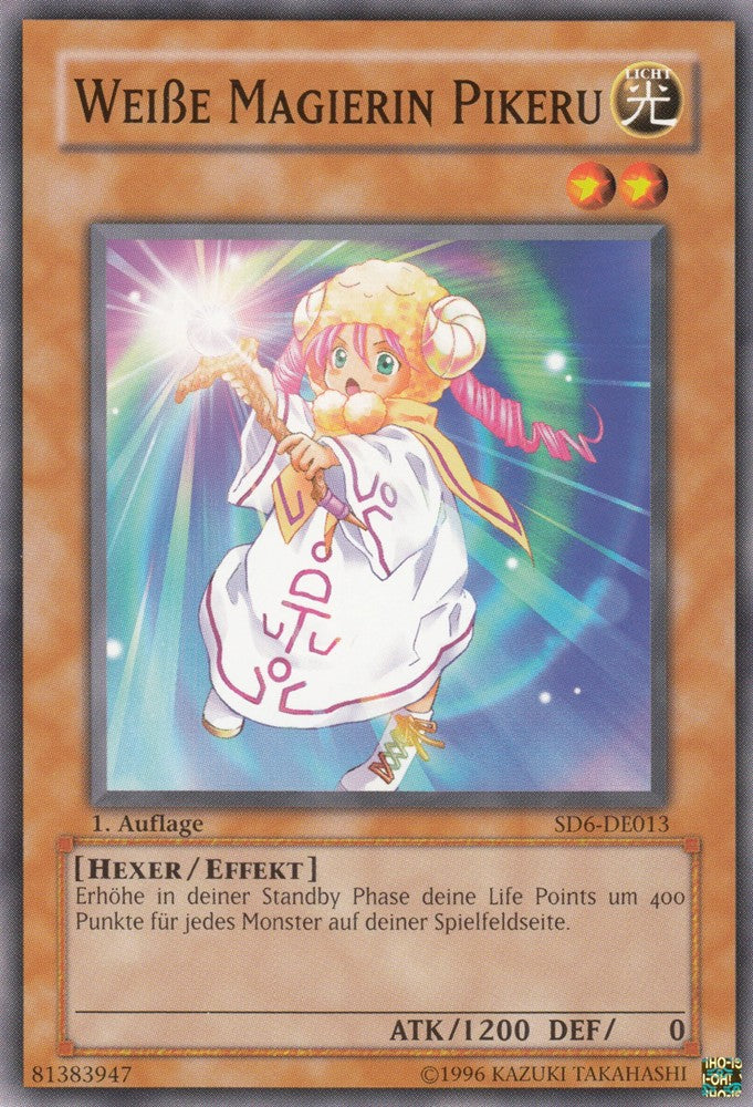 Weiße Magierin Pikeru - SD6-DE013 - Common - Deutsch - 1. Auflage - Structure Deck: Warrior's Triumph - Yugioh