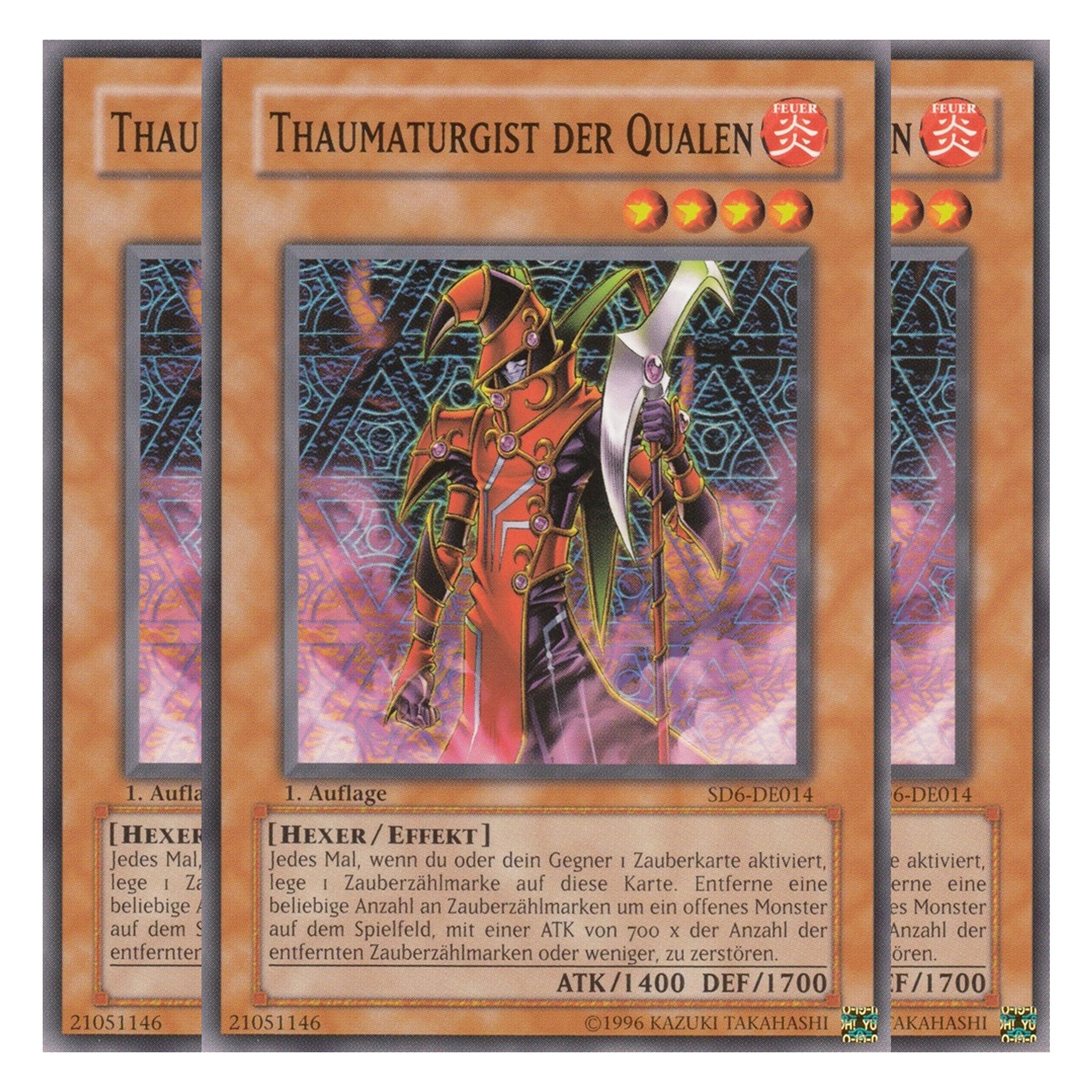 Thaumaturgist der Qualen - SD6-DE014 - Common - Deutsch - 1. Auflage - Structure Deck: Spellcaster's Judgment - Playset (3 Kopien)