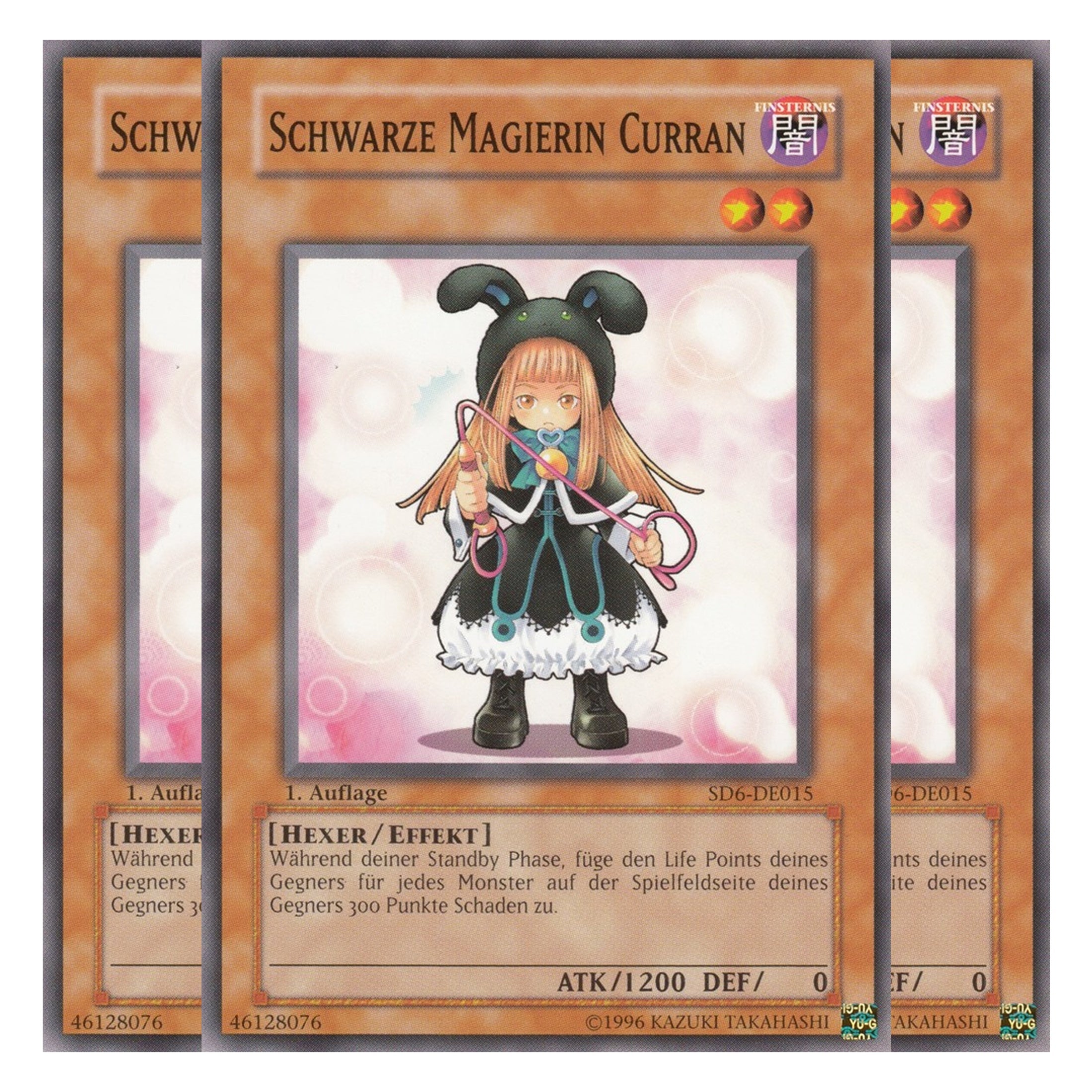 Schwarze Magierin Curran - SD6-DE015 - Common - Deutsch - 1. Auflage - Structure Deck: Spellcaster's Judgment - Playset (3 Kopien)