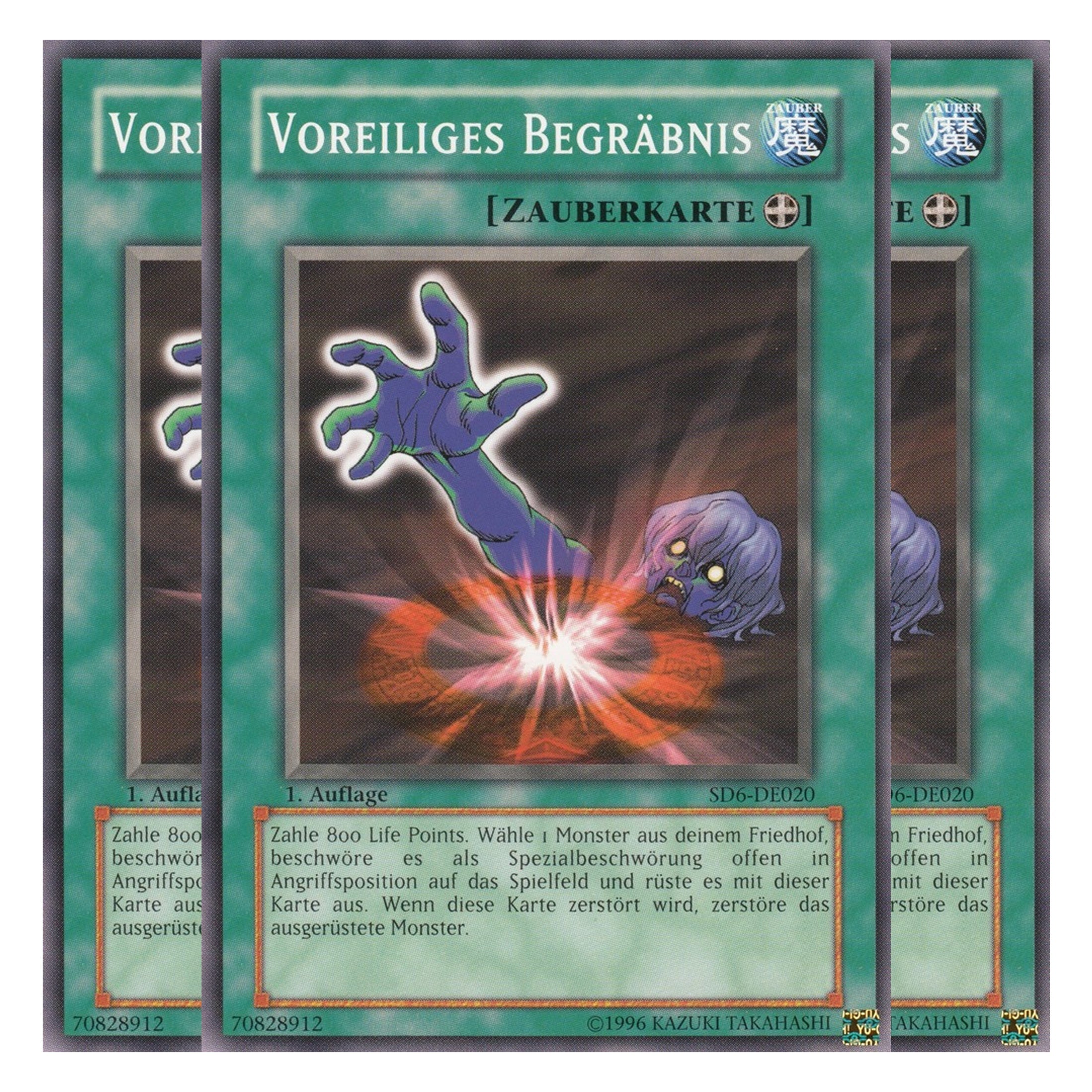 Voreiliges Begräbnis - SD6-DE020 - Common - Deutsch - 1. Auflage - Structure Deck: Spellcaster's Judgment - Playset (3 Kopien)