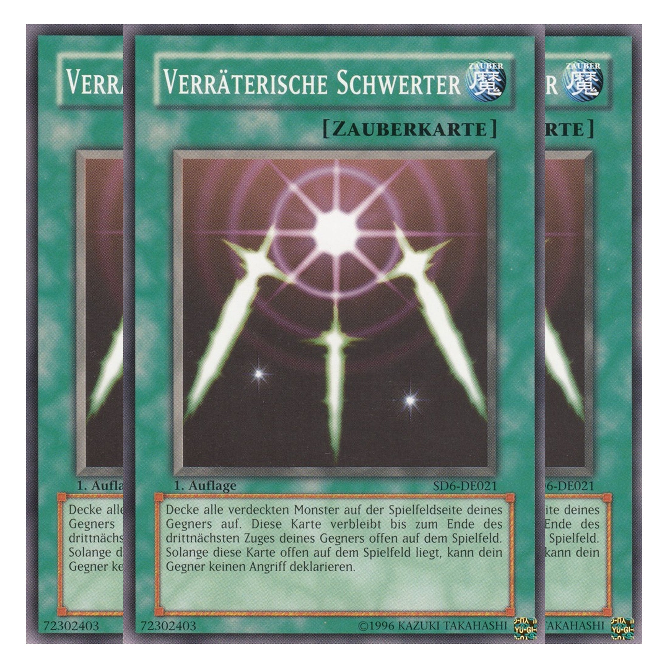 Verräterische Schwerter - SD6-DE021 - Common - Deutsch - 1. Auflage - Structure Deck: Spellcaster's Judgment - Playset (3 Kopien)