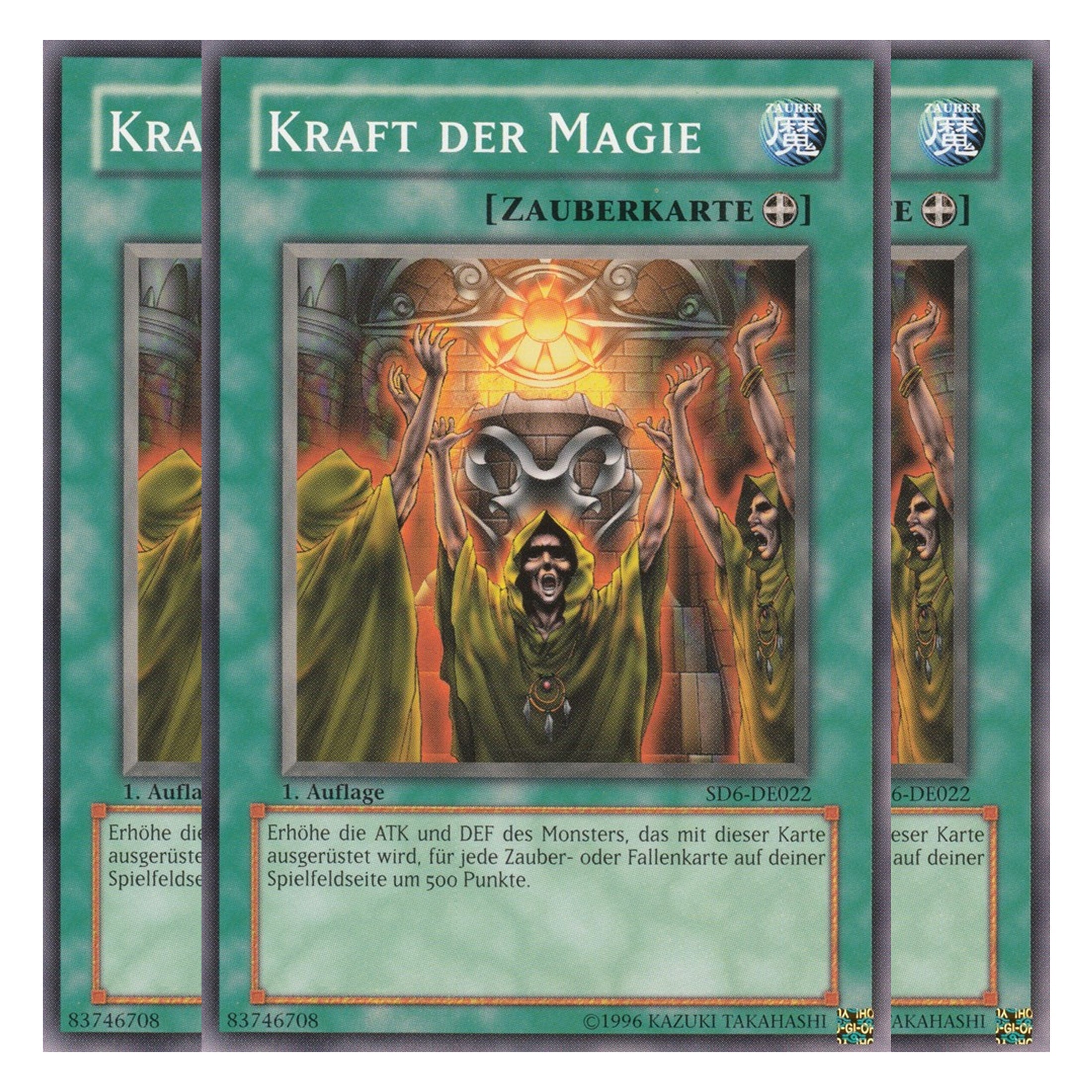 Kraft der Magie - SD6-DE022 - Common - Deutsch - 1. Auflage - Structure Deck: Spellcaster's Judgment - Playset (3 Kopien)