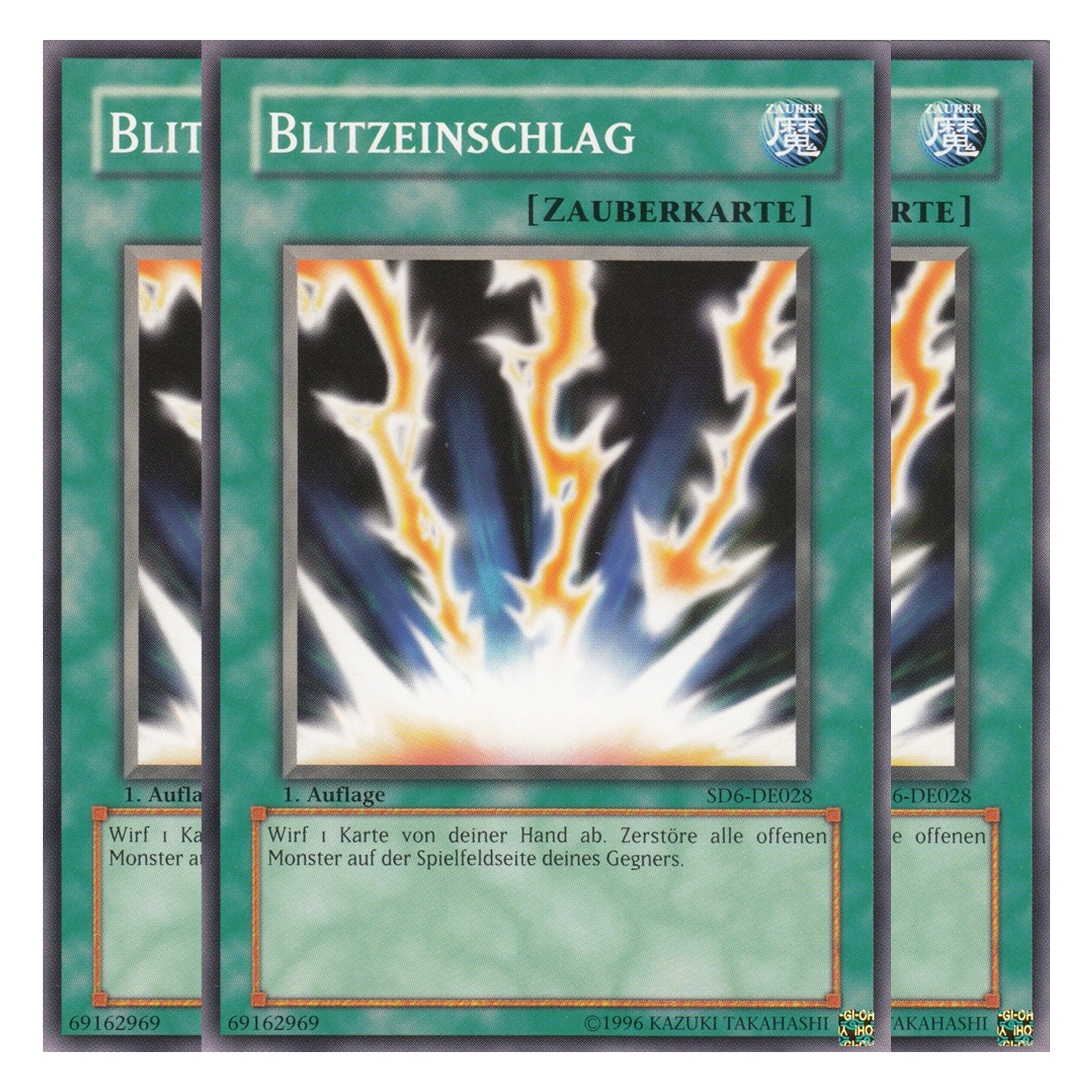 Blitzeinschlag - SD6-DE028 - Common - Deutsch - 1. Auflage - Structure Deck: Spellcaster's Judgment - Playset (3 Kopien)
