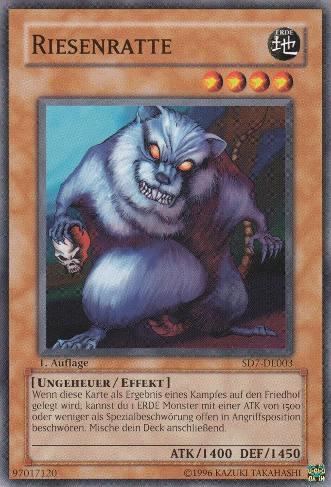 Riesenratte - SD7-DE003 - Common - Deutsch - 1. Auflage - Structure Deck: Invincible Fortress - Yugioh