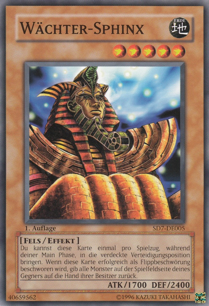 Wächter-Sphinx - SD7-DE005 - Common - Deutsch - 1. Auflage - Structure Deck: Invincible Fortress - Yugioh
