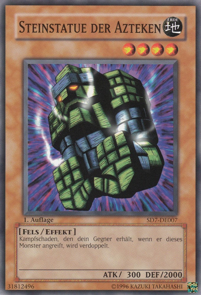 Steinstatue der Azteken - SD7-DE007 - Common - Deutsch - 1. Auflage - Structure Deck: Invincible Fortress - Yugioh