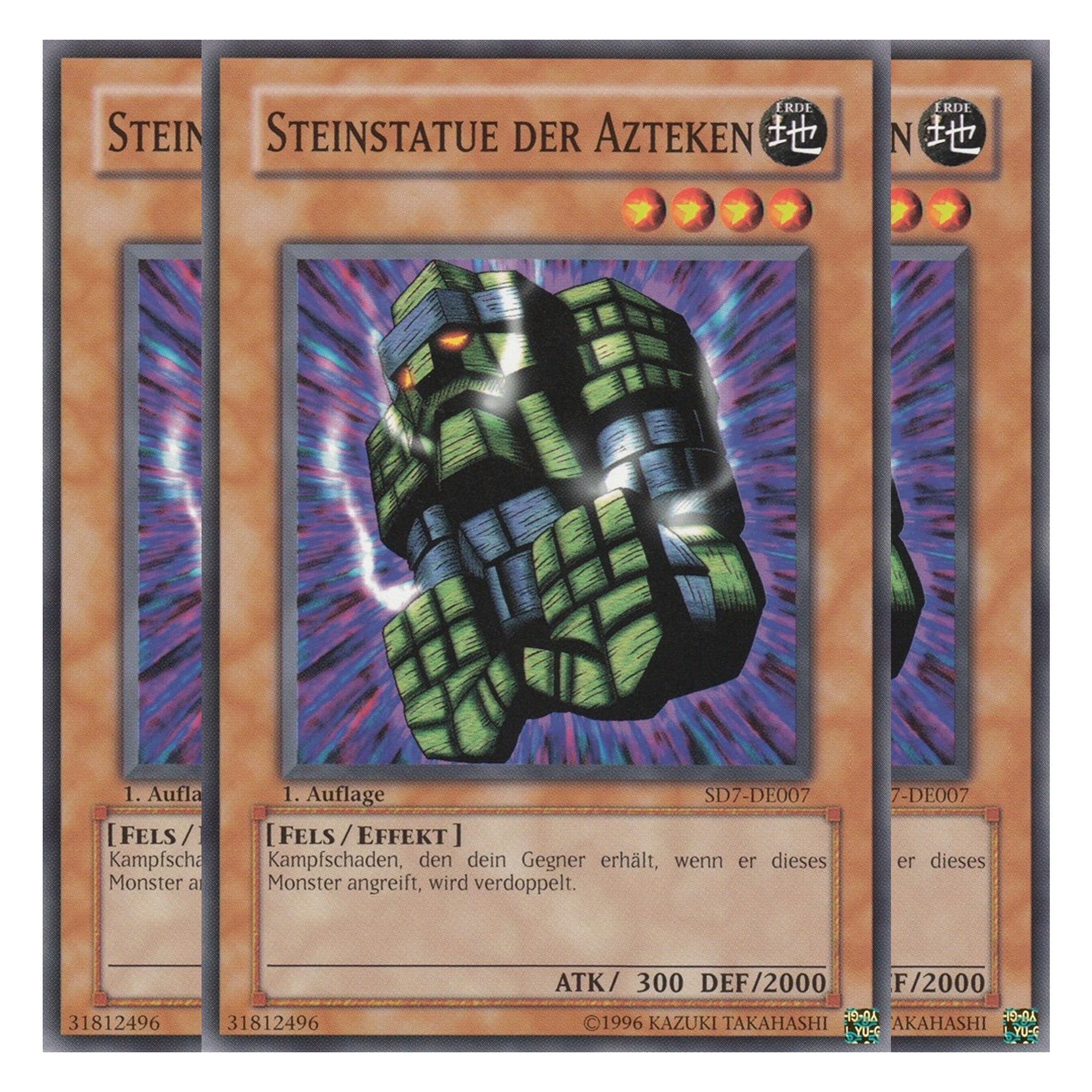 Steinstatue der Azteken - SD7-DE007 - Common - Deutsch - 1. Auflage - Structure Deck: Invincible Fortress - Playset (3 Kopien)