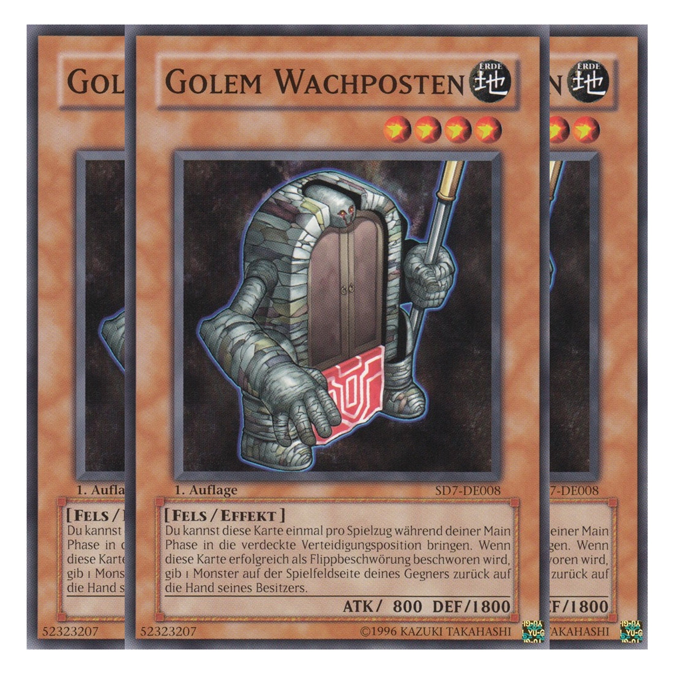 Golem Wachposten - SD7-DE008 - Common - Deutsch - 1. Auflage - Structure Deck: Invincible Fortress - Playset (3 Kopien)