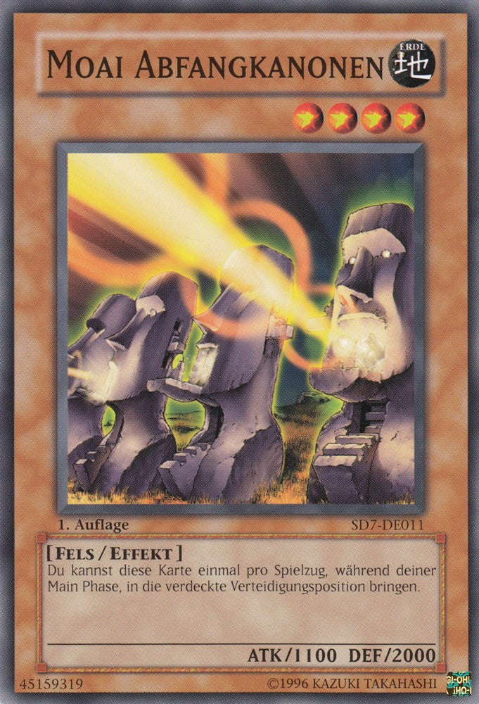 Moai Abfangkanonen - SD7-DE011 - Common - Deutsch - 1. Auflage - Structure Deck: Invincible Fortress - Yugioh