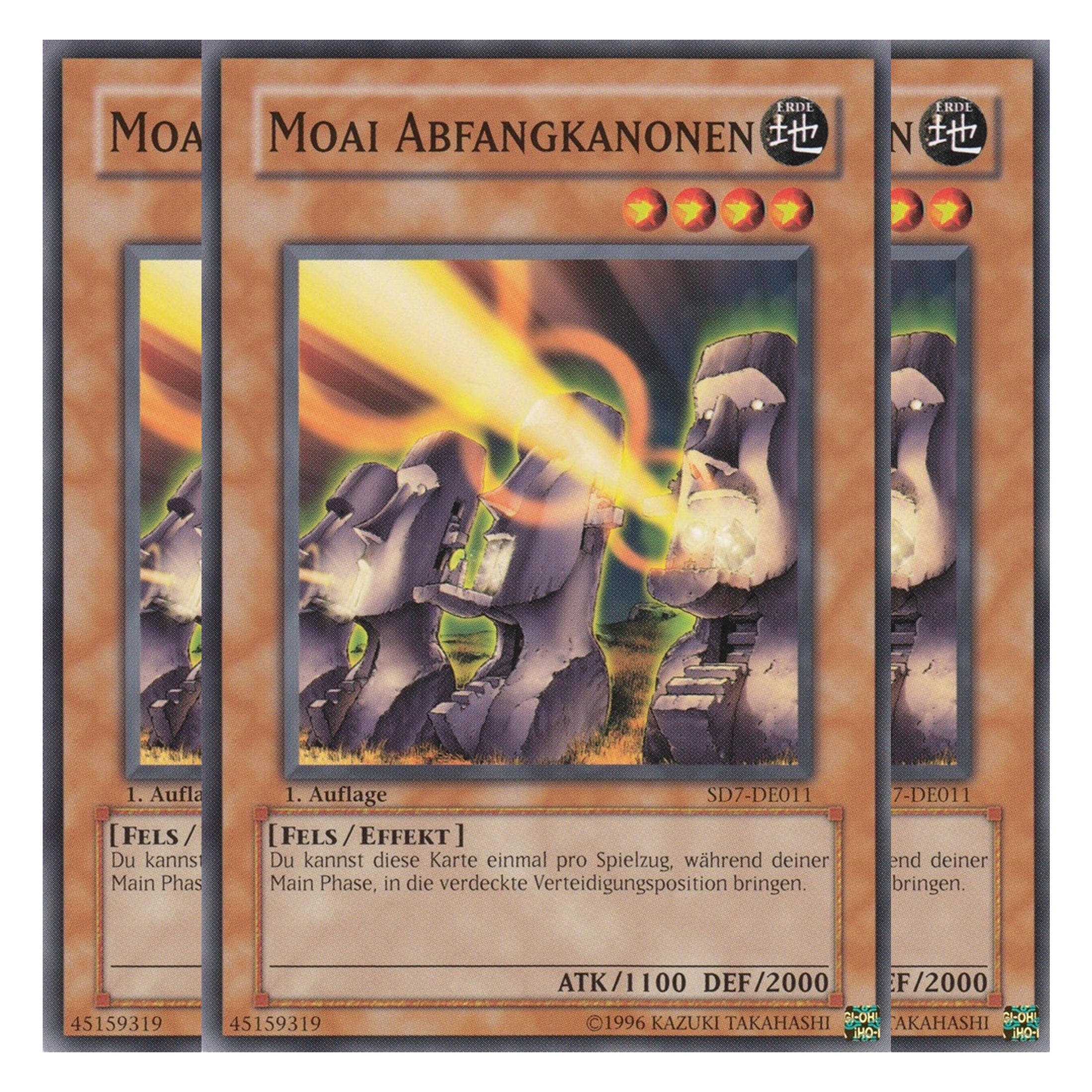 Moai Abfangkanonen - SD7-DE011 - Common - Deutsch - 1. Auflage - Structure Deck: Invincible Fortress - Playset (3 Kopien)