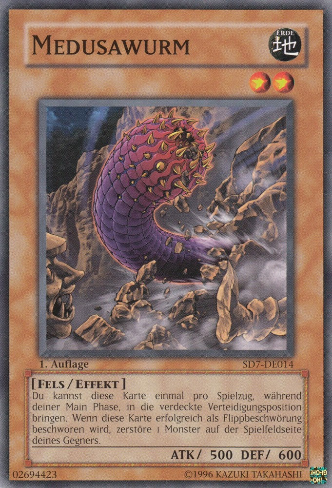 Medusawurm - SD7-DE014 - Common - Deutsch - 1. Auflage - Structure Deck: Invincible Fortress - Yugioh