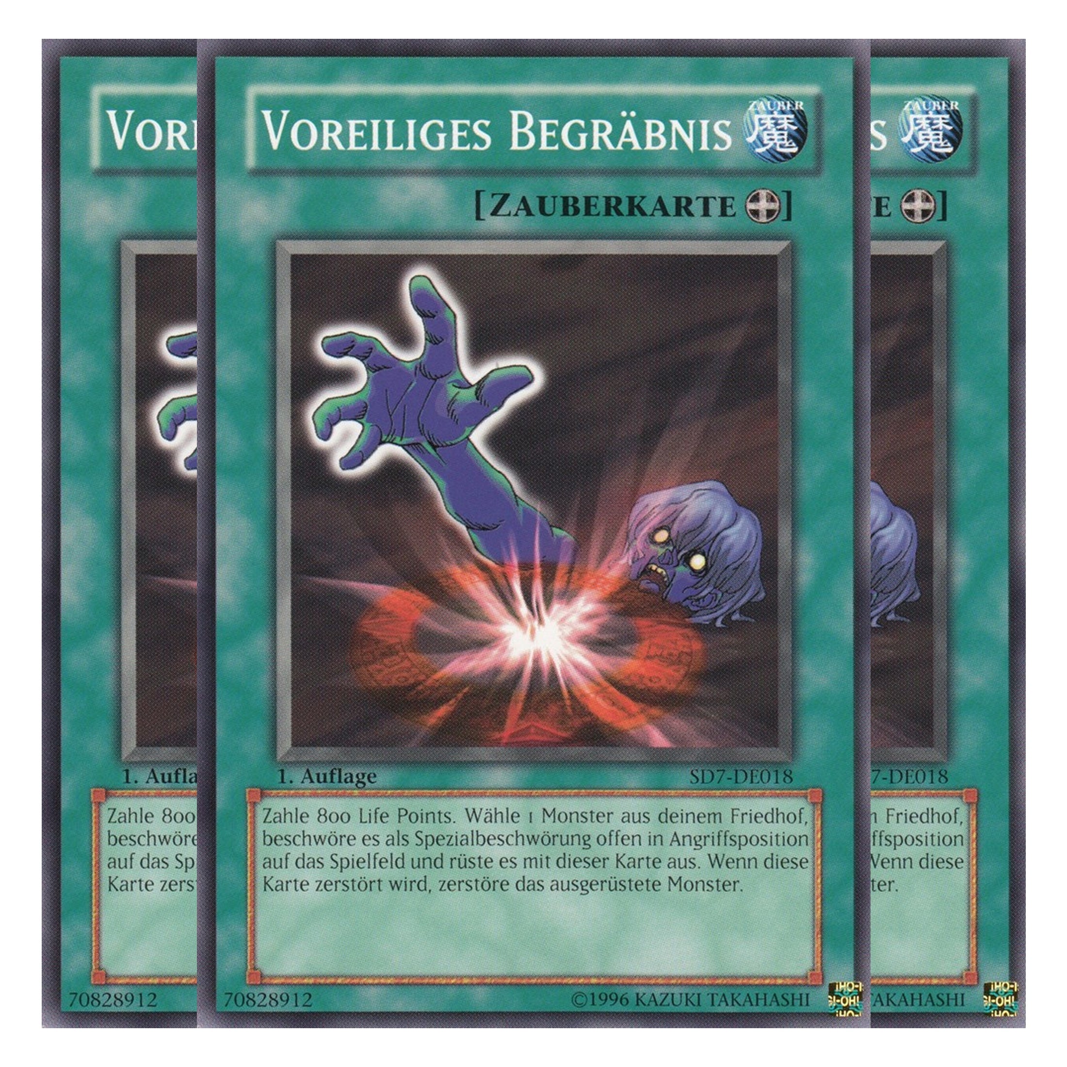 Voreiliges Begräbnis - SD7-DE018 - Common - Deutsch - 1. Auflage - Structure Deck: Invincible Fortress - Playset (3 Kopien)