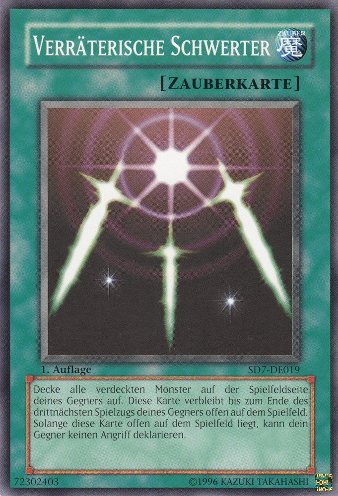 Verräterische Schwerter - SD7-DE019 - Common - Deutsch - 1. Auflage - Structure Deck: Invincible Fortress - Yugioh