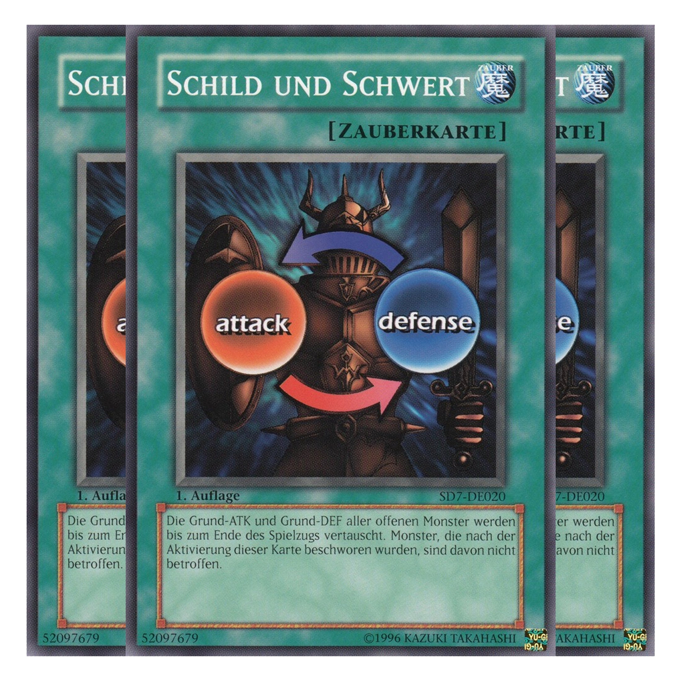 Schild und Schwert - SD7-DE020 - Common - Deutsch - 1. Auflage - Structure Deck: Invincible Fortress - Playset (3 Kopien)