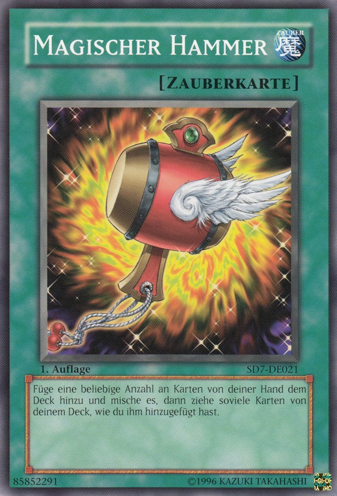 Magischer Hammer - SD7-DE021 - Common - Deutsch - 1. Auflage - Structure Deck: Invincible Fortress - Yugioh