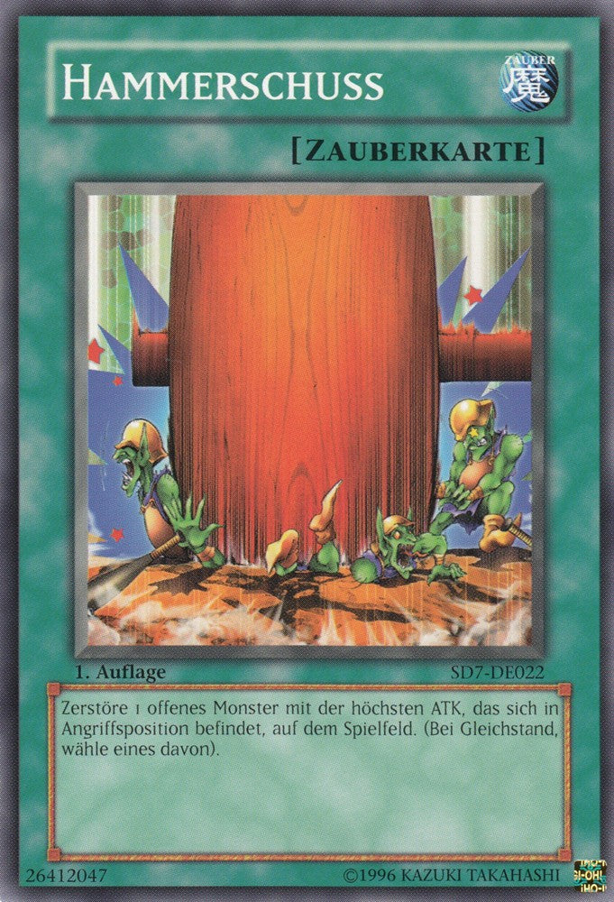 Hammerschuss - SD7-DE022 - Common - Deutsch - 1. Auflage - Structure Deck: Invincible Fortress - Yugioh