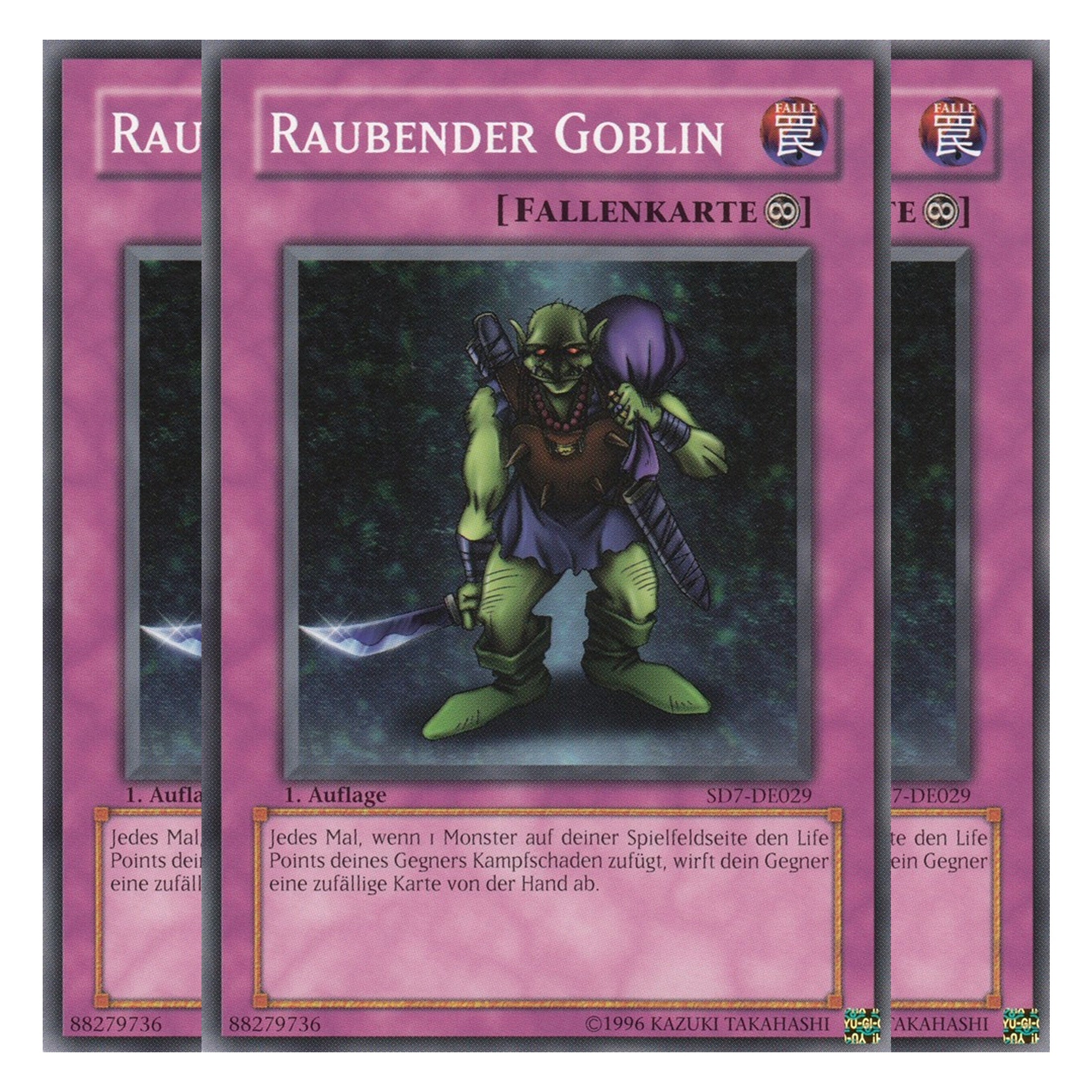 Raubender Goblin - SD7-DE029 - Common - Deutsch - 1. Auflage - Structure Deck: Invincible Fortress - Playset (3 Kopien)