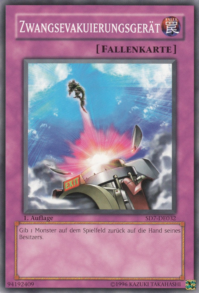 Zwangsevakuierungsgerät - SD7-DE032 - Common - Deutsch - 1. Auflage - Structure Deck: Invincible Fortress - Yugioh
