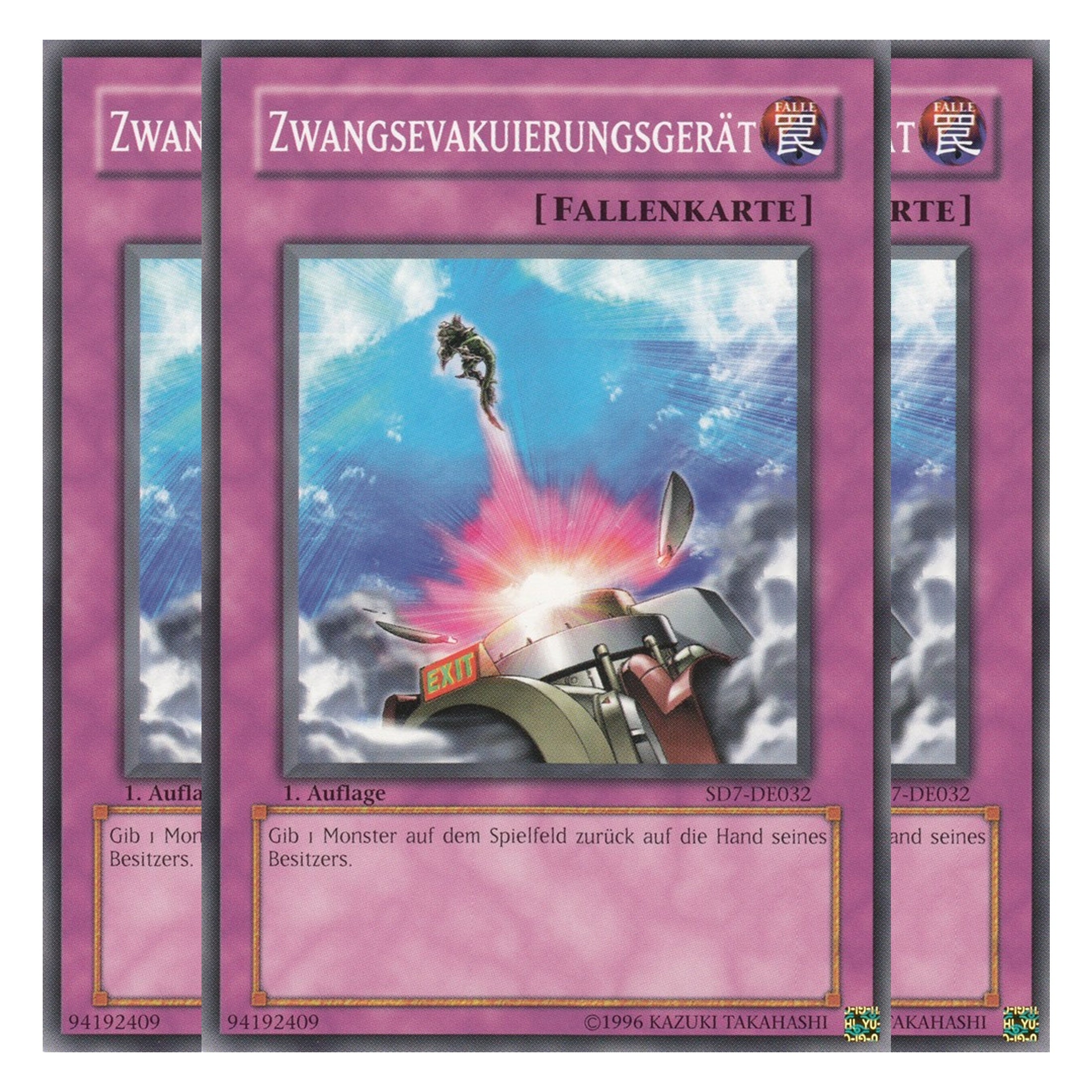 Zwangsevakuierungsgerät - SD7-DE032 - Common - Deutsch - 1. Auflage - Structure Deck: Invincible Fortress - Playset (3 Kopien)