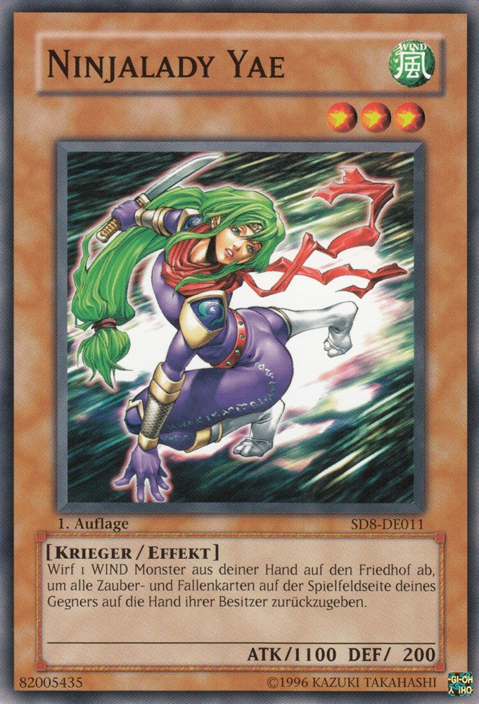 Ninjalady Yae - SD8-DE011 - Common - Deutsch - 1. Auflage - Structure Deck: Lord of the Storm - Yugioh