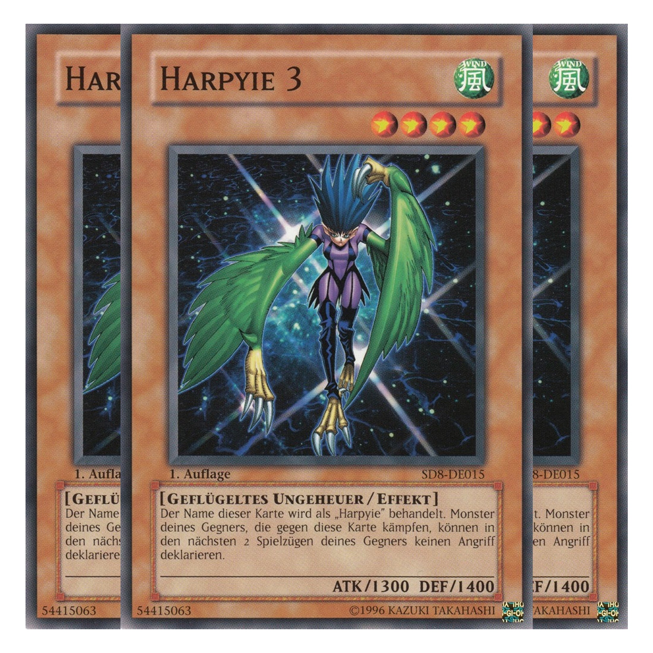 Harpyie 3 - SD8-DE015 - Common - Deutsch - 1. Auflage - Structure Deck: Lord of the Storm - Playset (3 Kopien)