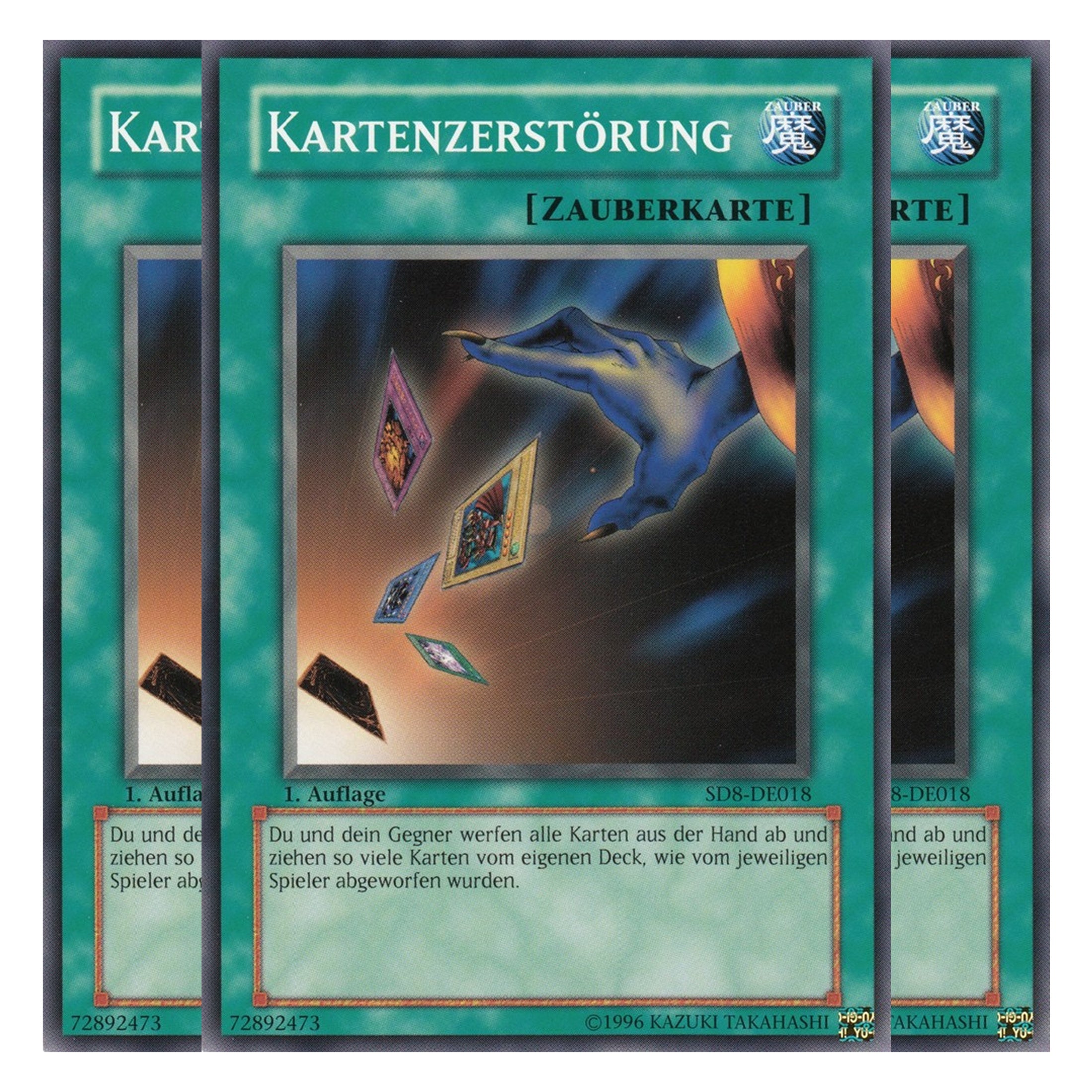 Kartenzerstörung - SD8-DE018 - Common - Deutsch - 1. Auflage - Structure Deck: Lord of the Storm - Playset (3 Kopien)