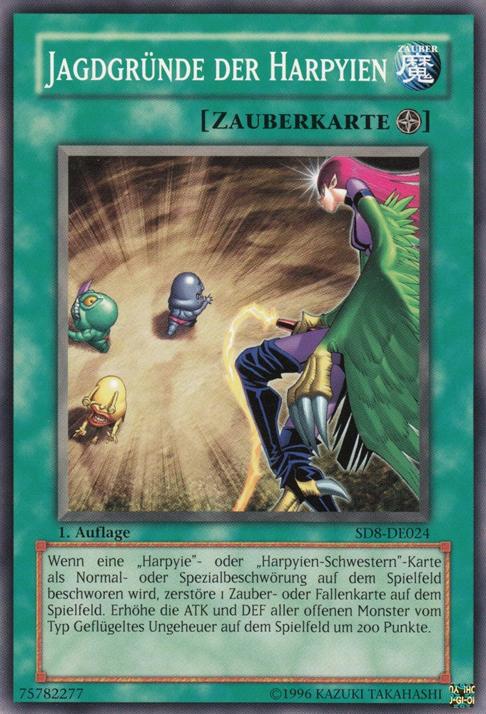 Jagdgründe der Harpyien - SD8-DE024 - Common - Deutsch - 1. Auflage - Structure Deck: Lord of the Storm - Yugioh