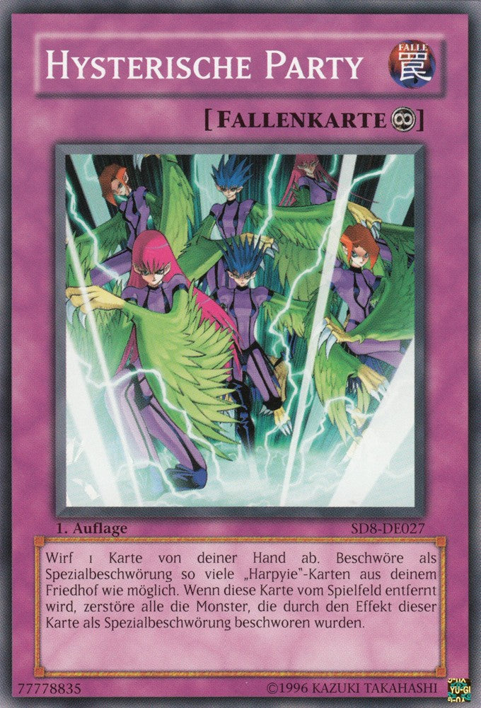 Hysterische Party - SD8-DE027 - Common - Deutsch - 1. Auflage - Structure Deck: Lord of the Storm - Yugioh