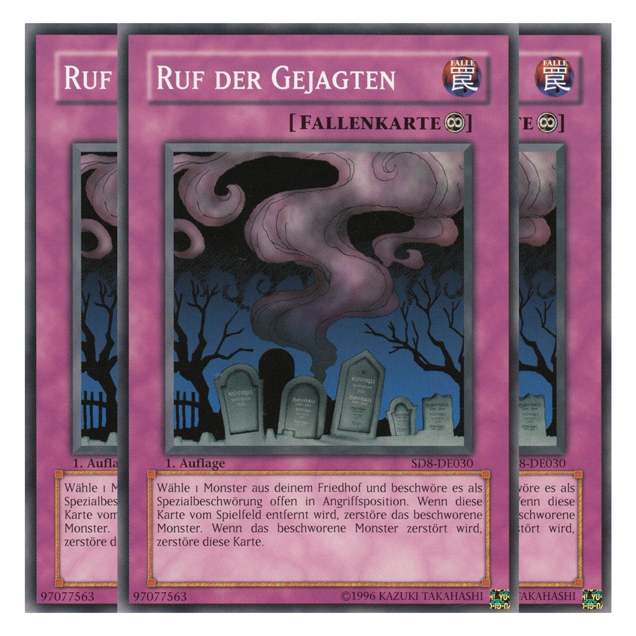 Ruf der Gejagten - SD8-DE030 - Common - Deutsch - 1. Auflage - Structure Deck: Lord of the Storm - Playset (3 Kopien)