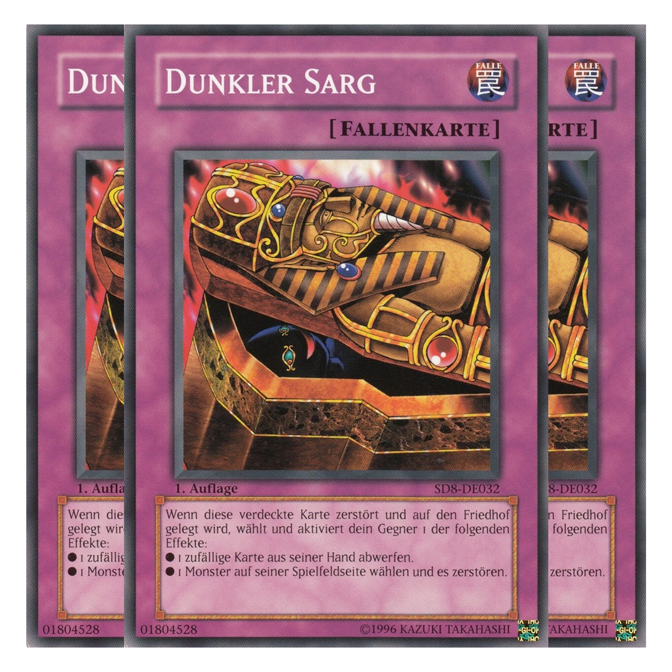 Dunkler Sarg - SD8-DE032 - Common - Deutsch - 1. Auflage - Structure Deck: Lord of the Storm - Playset (3 Kopien)