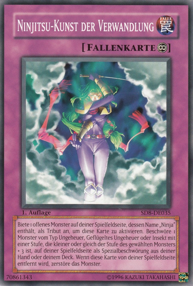 Ninjitsu-Kunst der Verwandlung - SD8-DE035 - Common - Deutsch - 1. Auflage - Structure Deck: Lord of the Storm - Yugioh