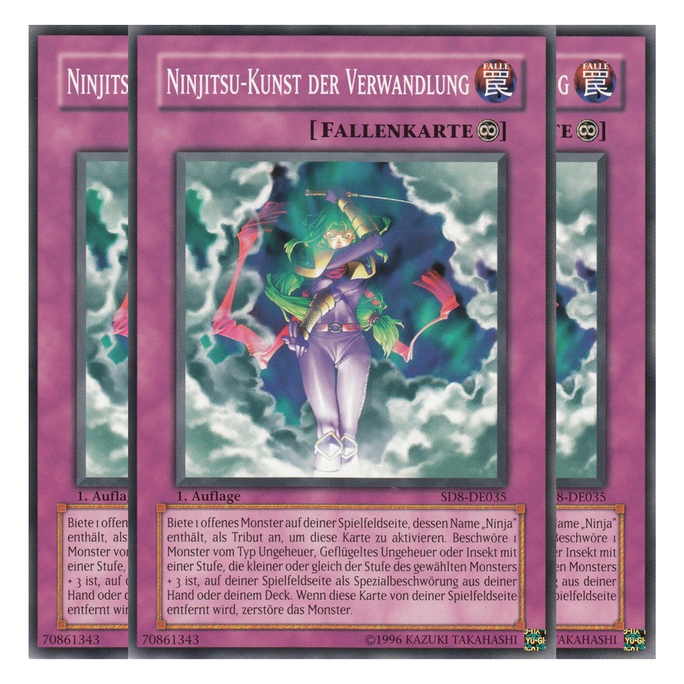 Ninjitsu-Kunst der Verwandlung - SD8-DE035 - Common - Deutsch - 1. Auflage - Structure Deck: Lord of the Storm - Playset (3 Kopien)