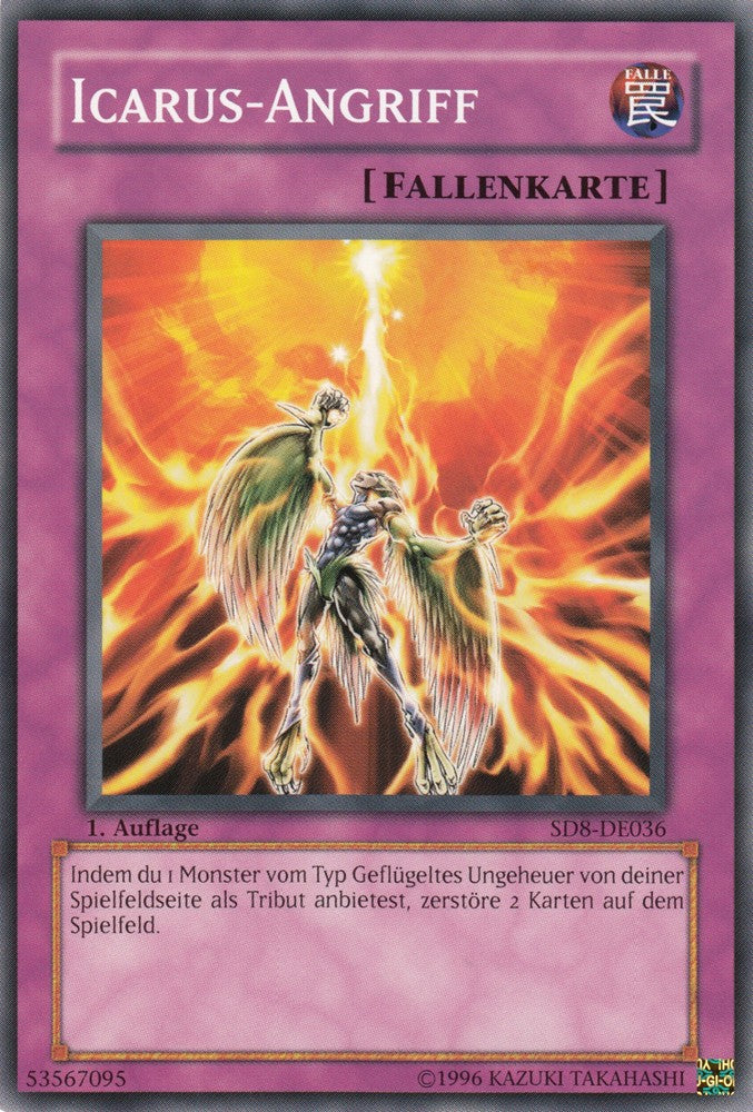 Icarus-Angriff - SD8-DE036 - Common - Deutsch - 1. Auflage - Structure Deck: Lord of the Storm - Yugioh