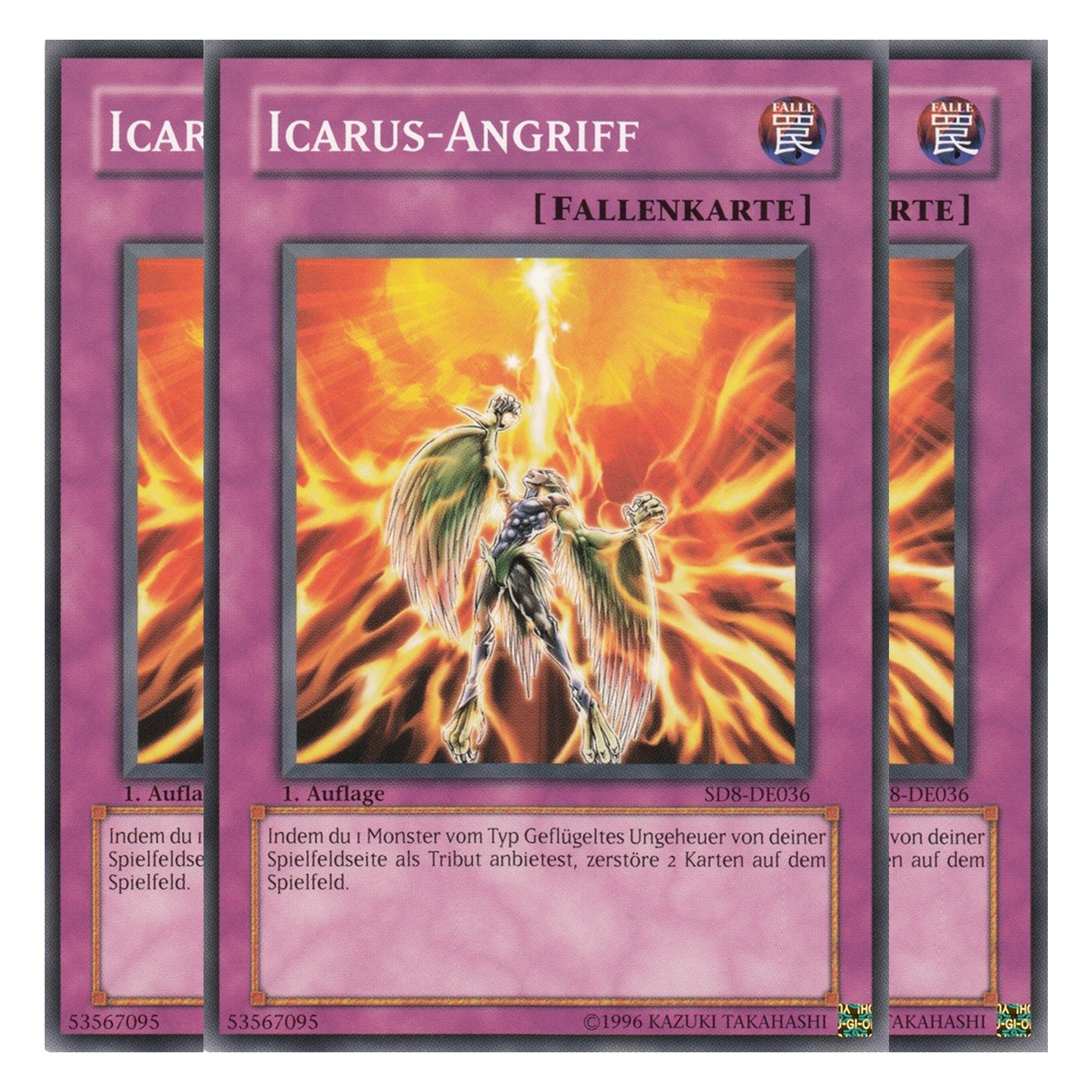 Icarus-Angriff - SD8-DE036 - Common - Deutsch - 1. Auflage - Structure Deck: Lord of the Storm - Playset (3 Kopien)