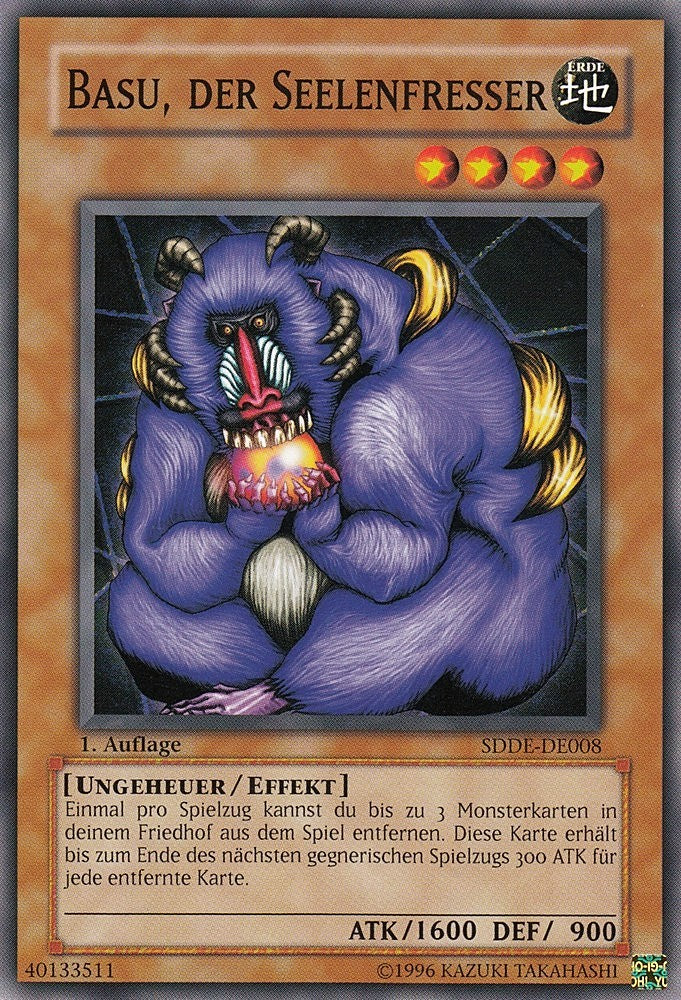 Basu, der Seelenfresser - SDDE-DE008 - Common - Deutsch - 1. Auflage - Structure Deck: The Dark Emperor - Yugioh