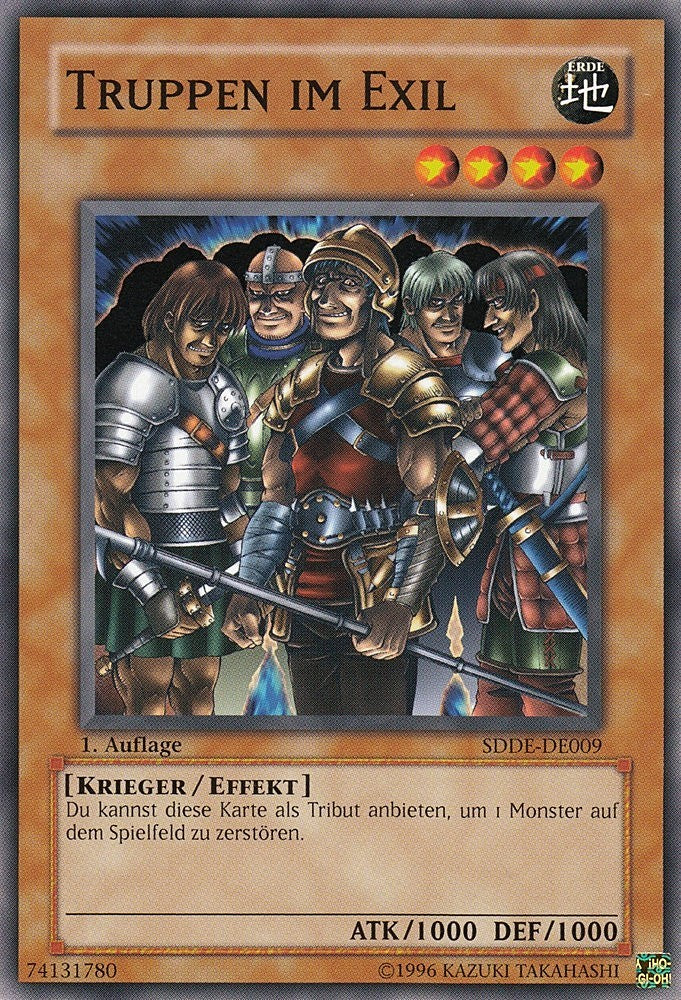Truppen im Exil - SDDE-DE009 - Common - Deutsch - 1. Auflage - Structure Deck: The Dark Emperor - Yugioh