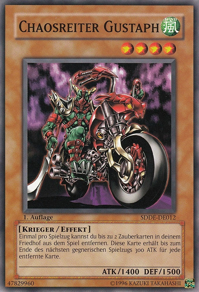 Chaosreiter Gustaph - SDDE-DE012 - Common - Deutsch - 1. Auflage - Structure Deck: The Dark Emperor - Yugioh
