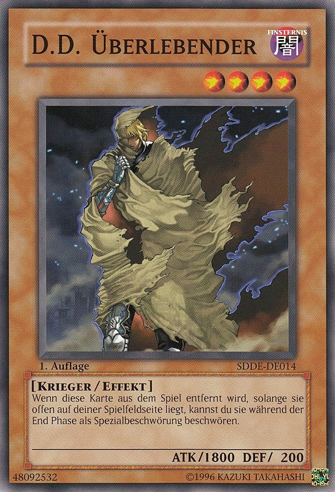 D.D. Überlebender - SDDE-DE014 - Common - Deutsch - 1. Auflage - Structure Deck: The Dark Emperor - Yugioh