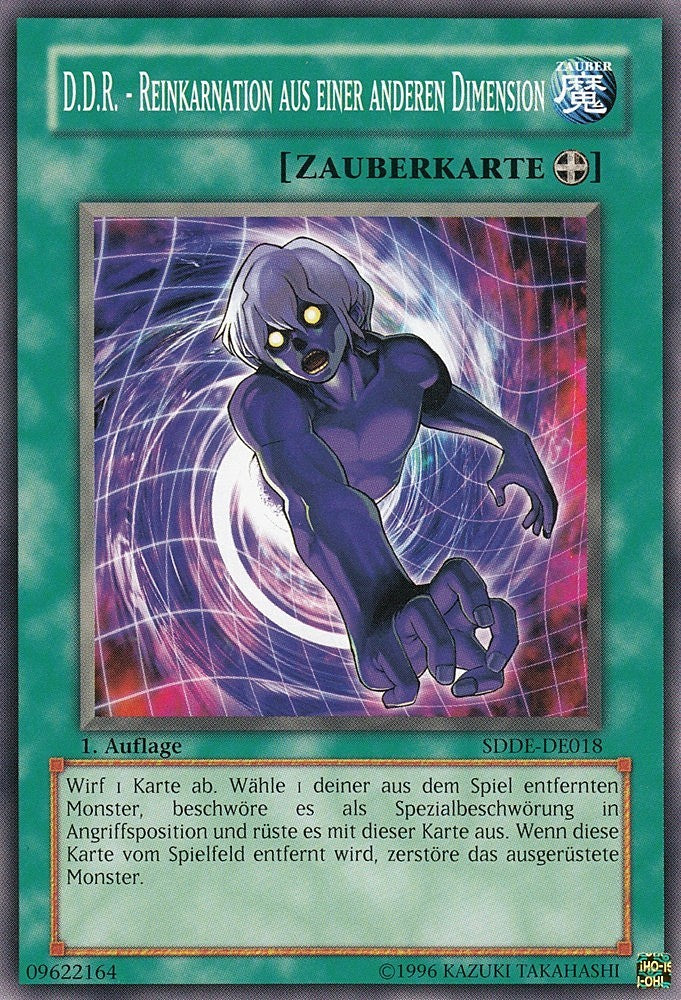 D.D.R. - Reinkarnation aus einer anderen Dimension - SDDE-DE018 - Common - Deutsch - 1. Auflage - Structure Deck: The Dark Emperor
