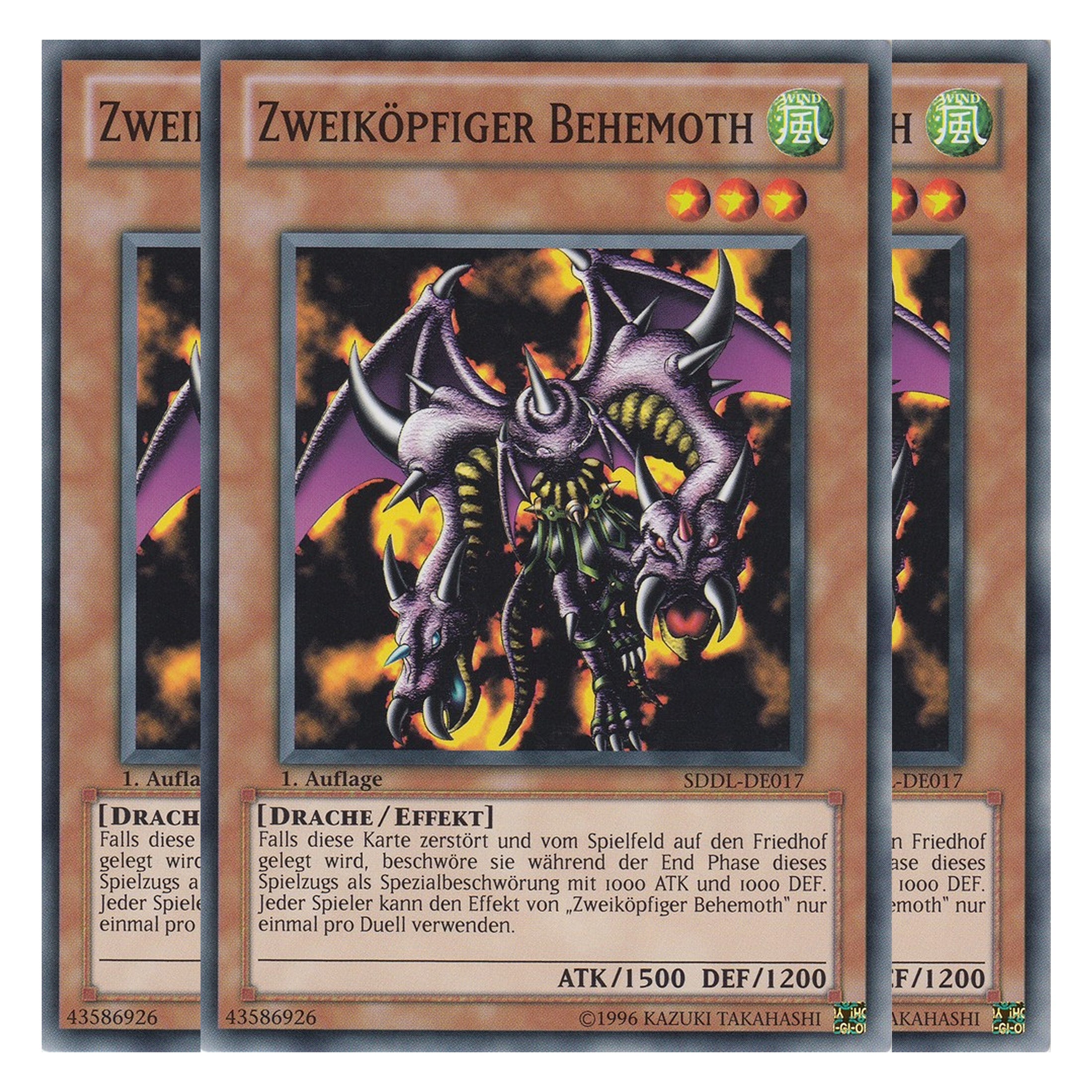 Zweiköpfiger Behemoth - SDDL-DE017 - Common - Deutsch - 1. Auflage - Structure Deck: Dragunity Legion - Playset (3 Kopien)