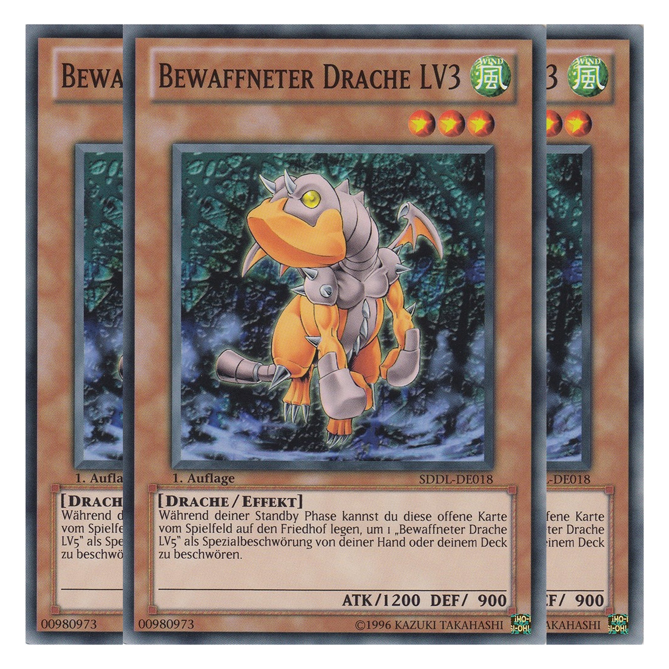 Bewaffneter Drache LV3 - SDDL-DE018 - Common - Deutsch - 1. Auflage - Structure Deck: Dragunity Legion - Playset (3 Kopien)