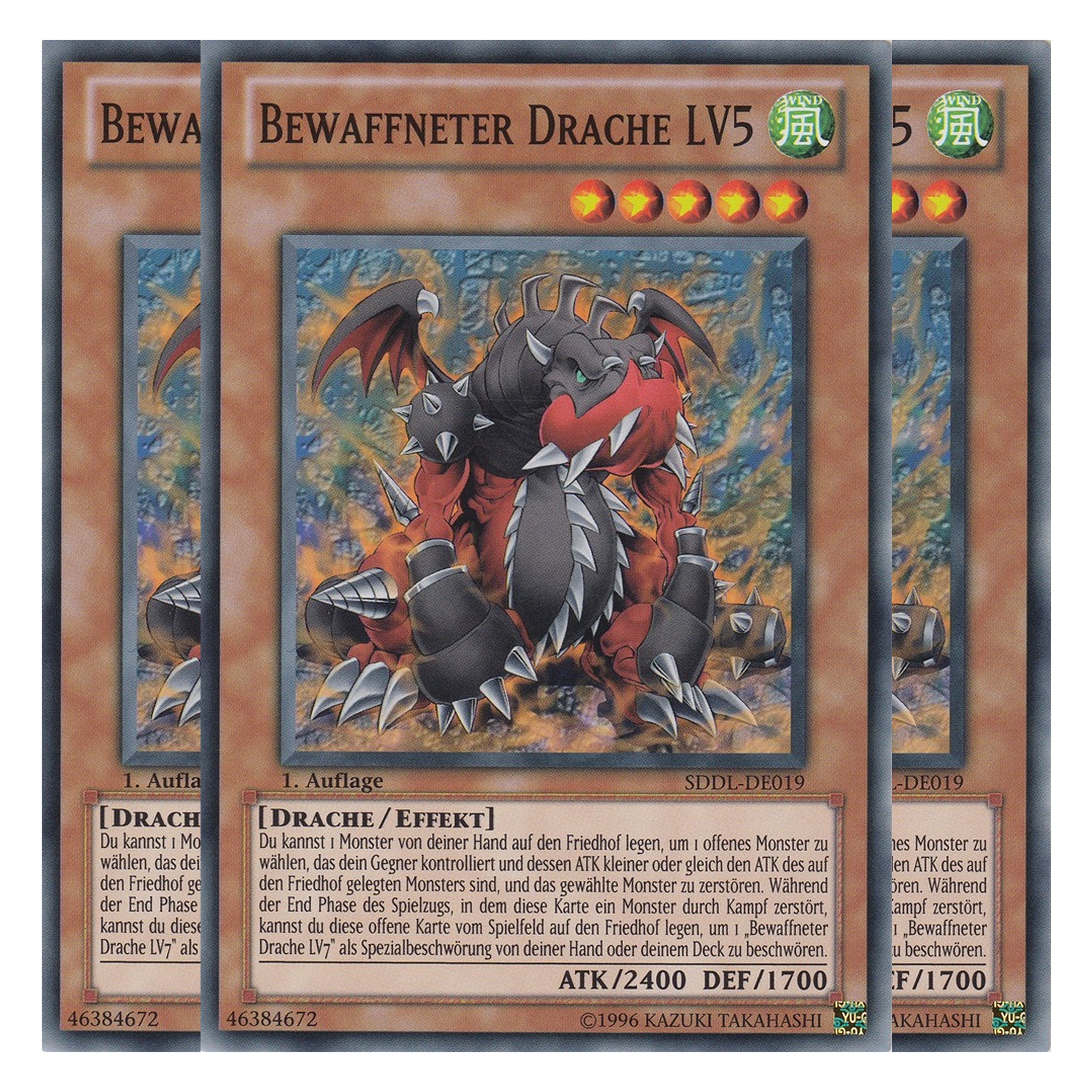 Bewaffneter Drache LV5 - SDDL-DE019 - Common - Deutsch - 1. Auflage - Structure Deck: Dragunity Legion - Playset (3 Kopien)