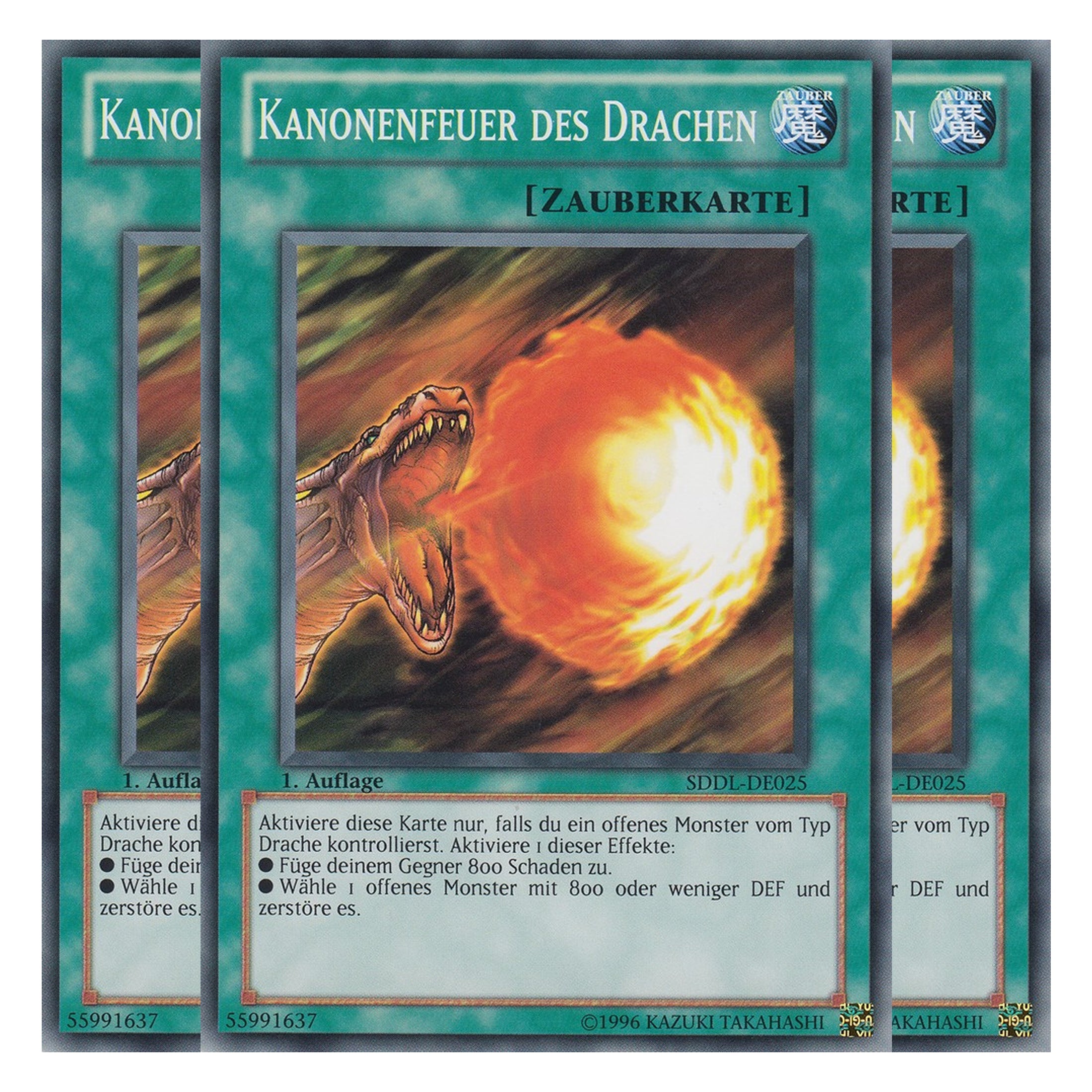 Kanonenfeuer des Drachen - SDDL-DE025 - Common - Deutsch - 1. Auflage - Structure Deck: Dragunity Legion - Playset (3 Kopien)
