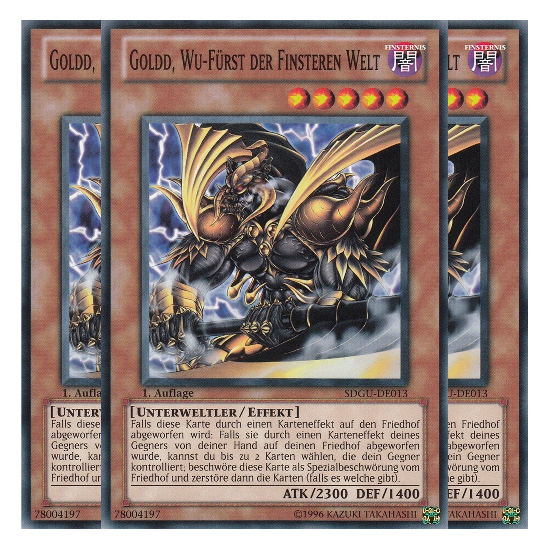 Goldd, Wu-Fürst der Finsteren Welt - SDGU-DE013 - Common - Deutsch - 1. Auflage - Structure Deck: Gates of the Underworld - Playset (3 Kopien)