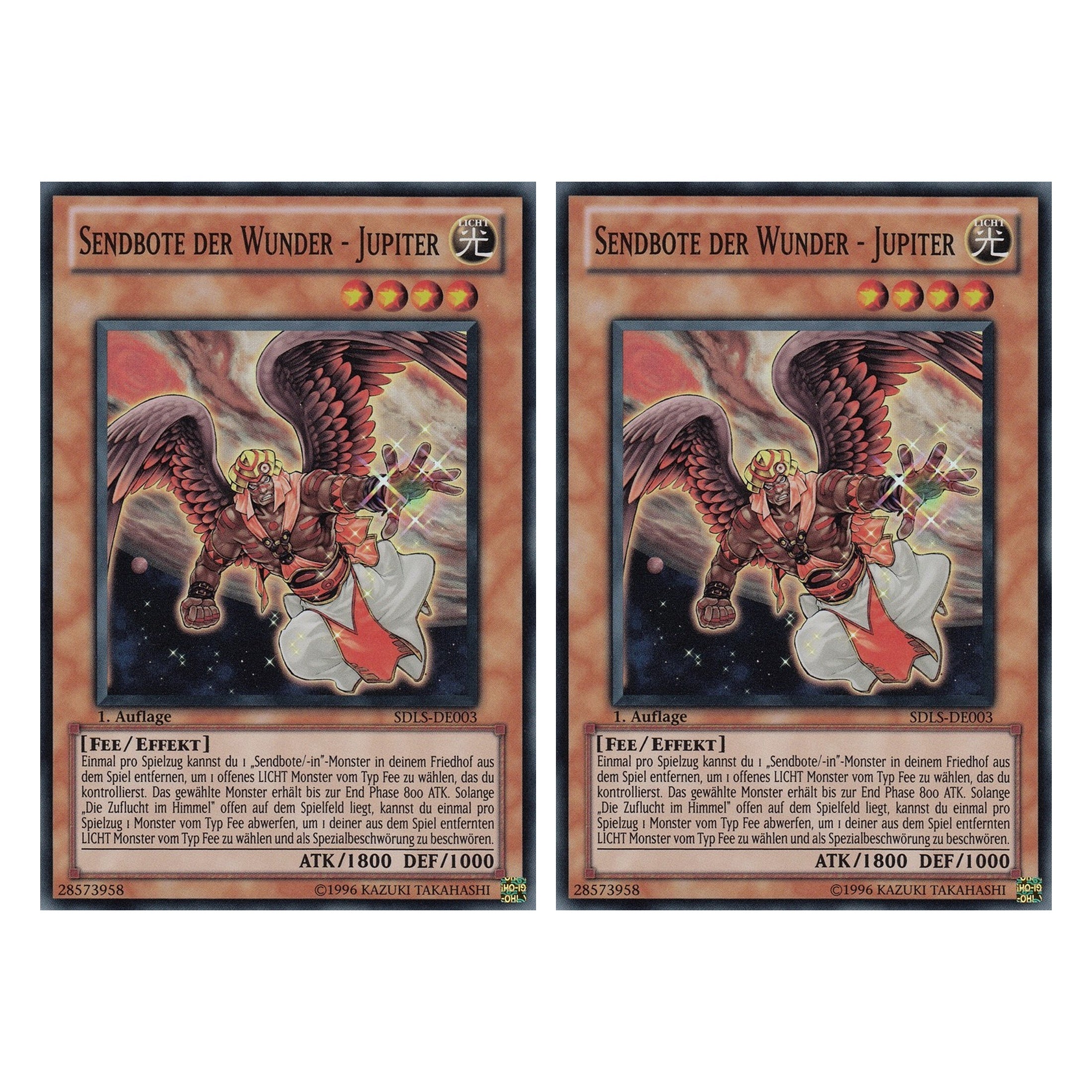 Sendbote der Wunder - Jupiter - SDLS-DE003 - Super Rare - Deutsch - 1. Auflage - Structure Deck: Lost Sanctuary - Duo Set (2 Stück) - Yugioh
