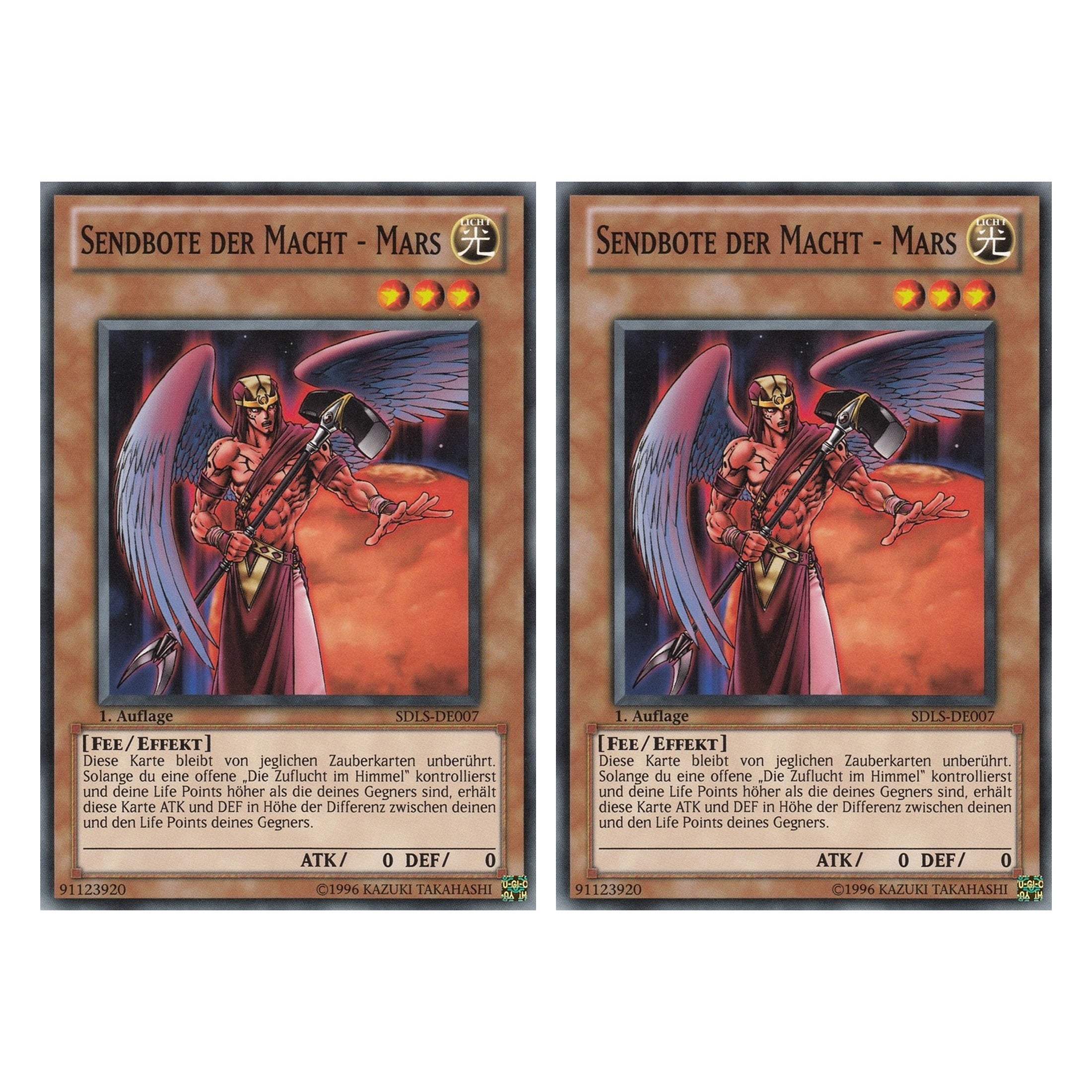 Sendbote der Macht - Mars - SDLS-DE007 - Common - Deutsch - 1. Auflage - Structure Deck: Lost Sanctuary - Duo Set (2 Stück) - Yugioh
